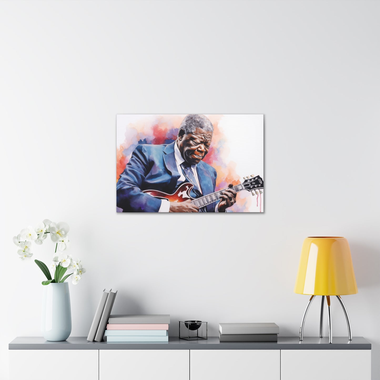 Gallery Wrapped Canvas, Celebrity Inspired, Pop Art Canvas – The King Also