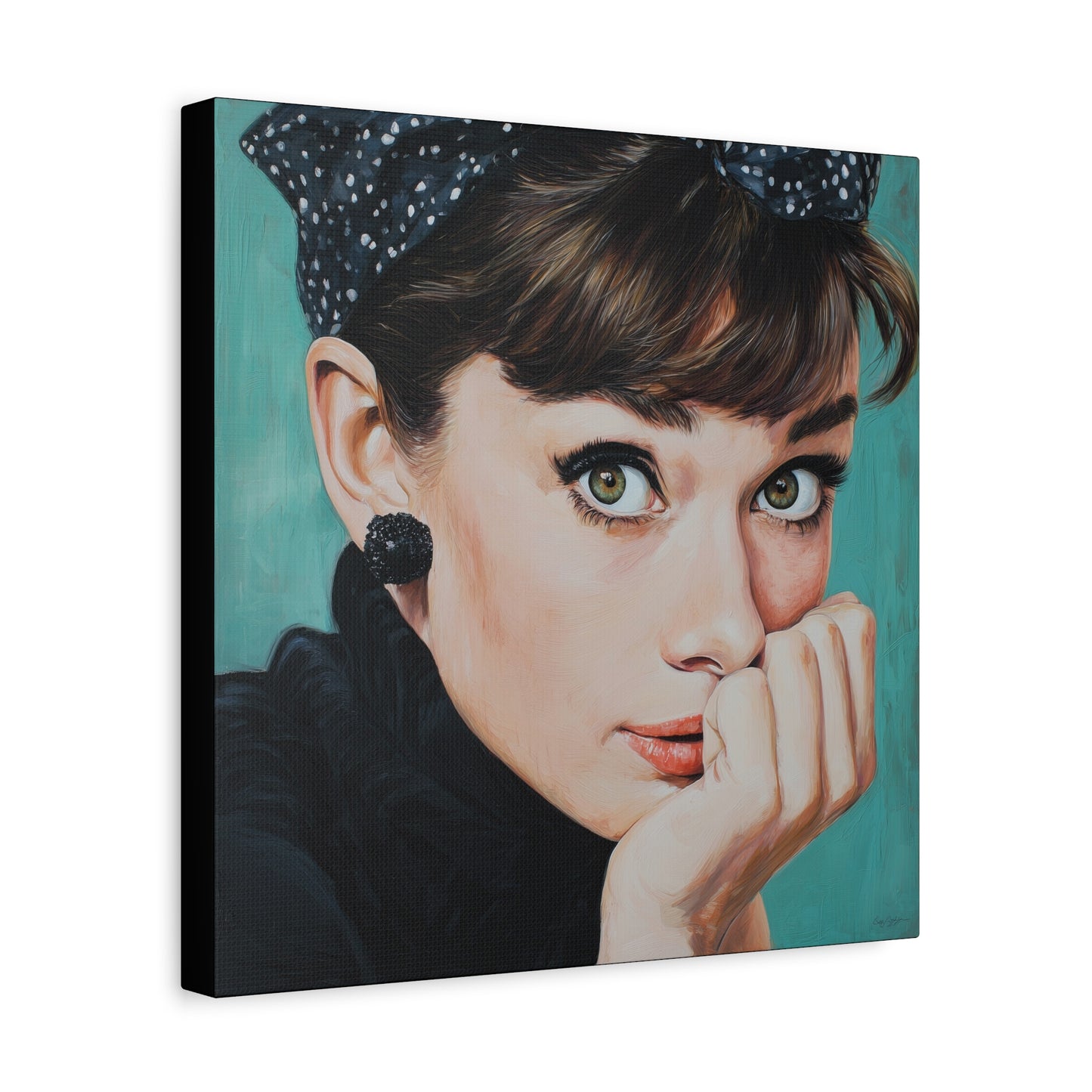 Gallery Wrapped Canvas, The Diva Project Art Canvas, Pinup Art Canvas – Audrey Hepburn - FOUR