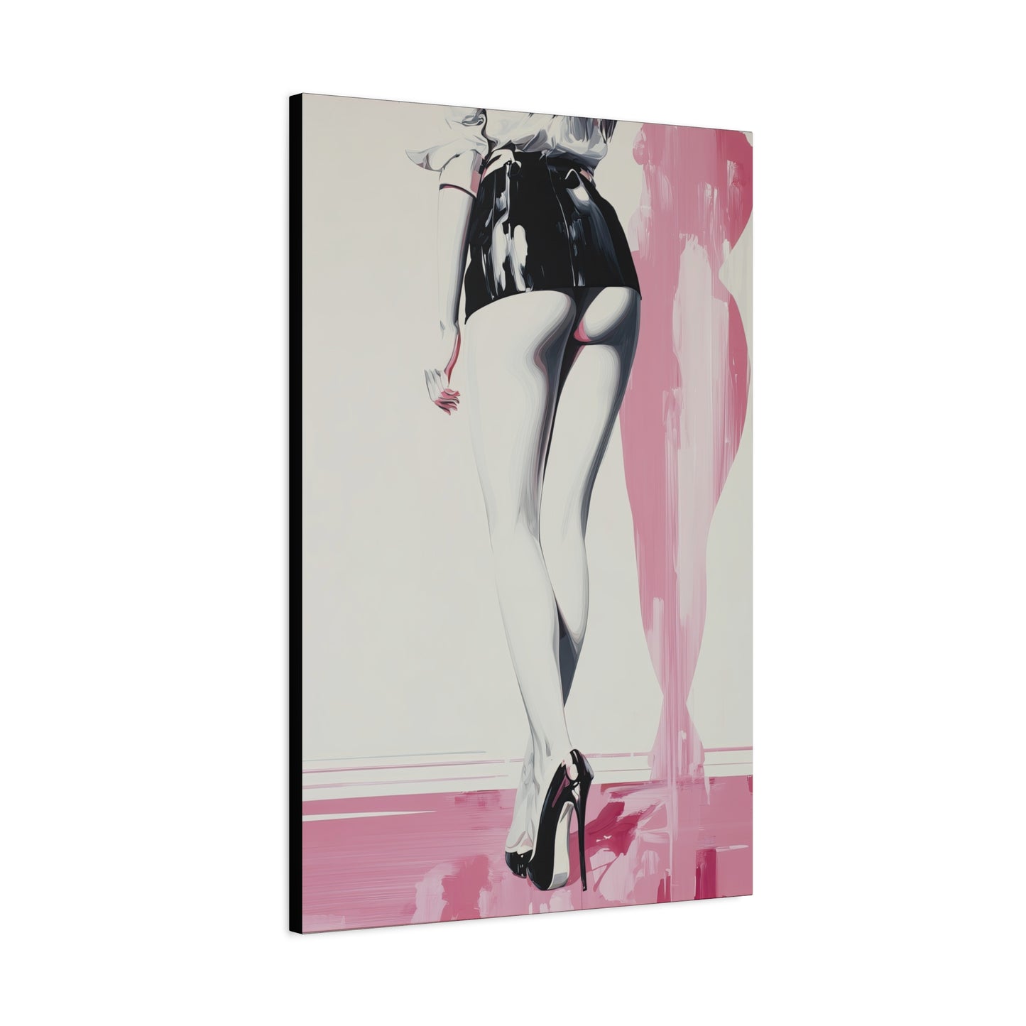 Gallery Wrapped Canvas, Tongue and Cheek Art Canvas, Naughty Girl Art Canvas – Barbi