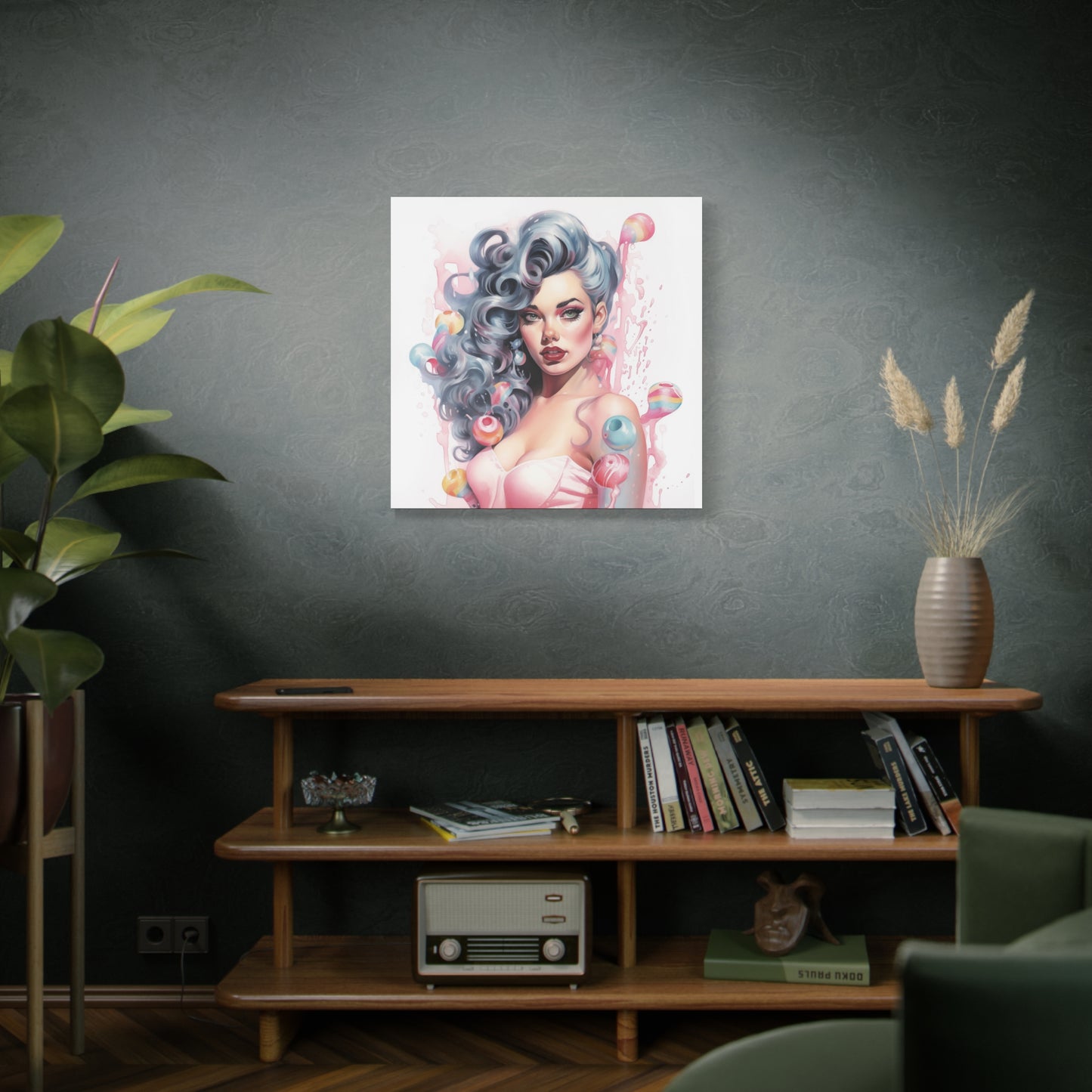 Canvas Wall Art, Gallery Wrapped Pop Art, Femme Doll Wall Art – Lux