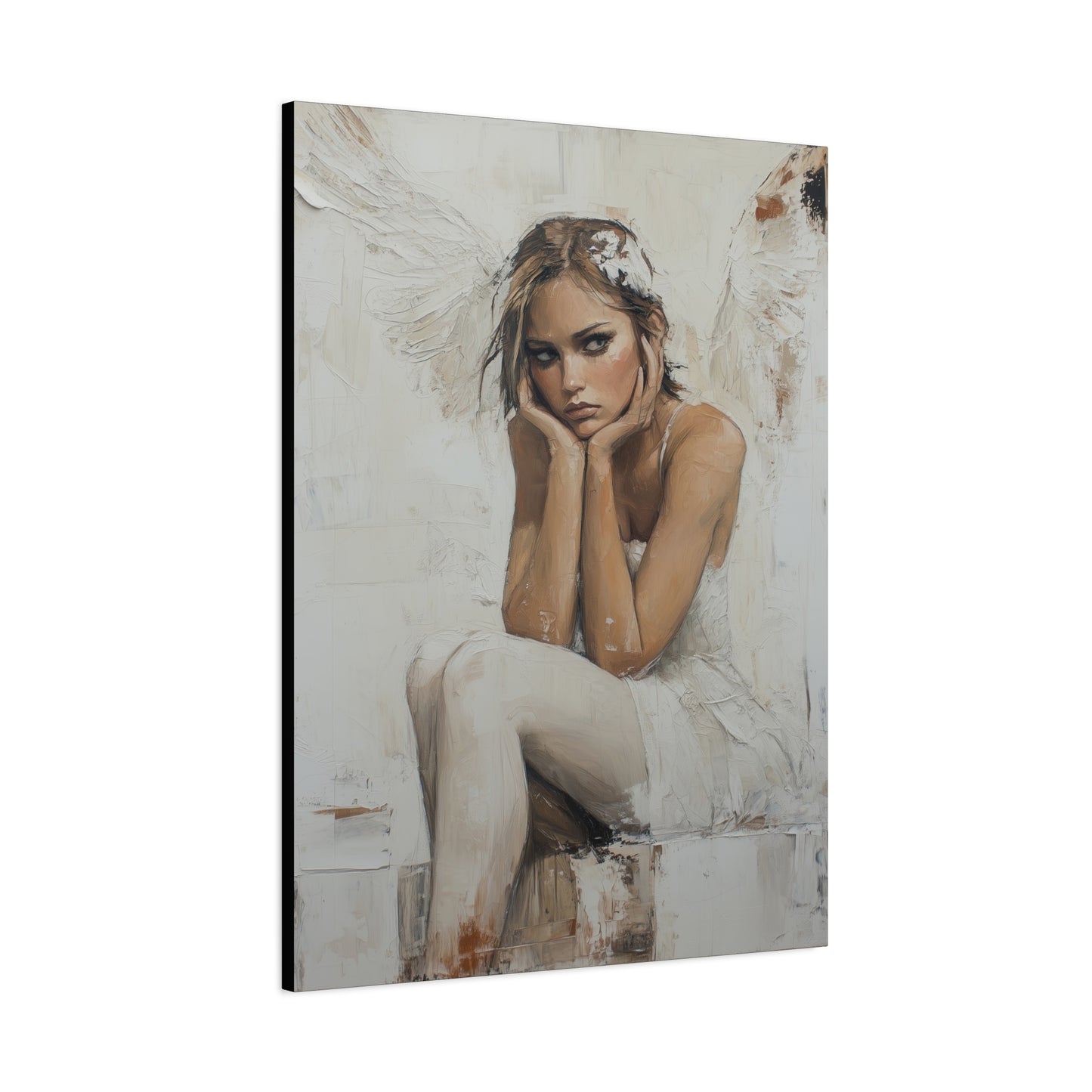 Gallery Wrapped Canvas, Sinners and Saints Art Canvas, Angel Art Canvas – Amber
