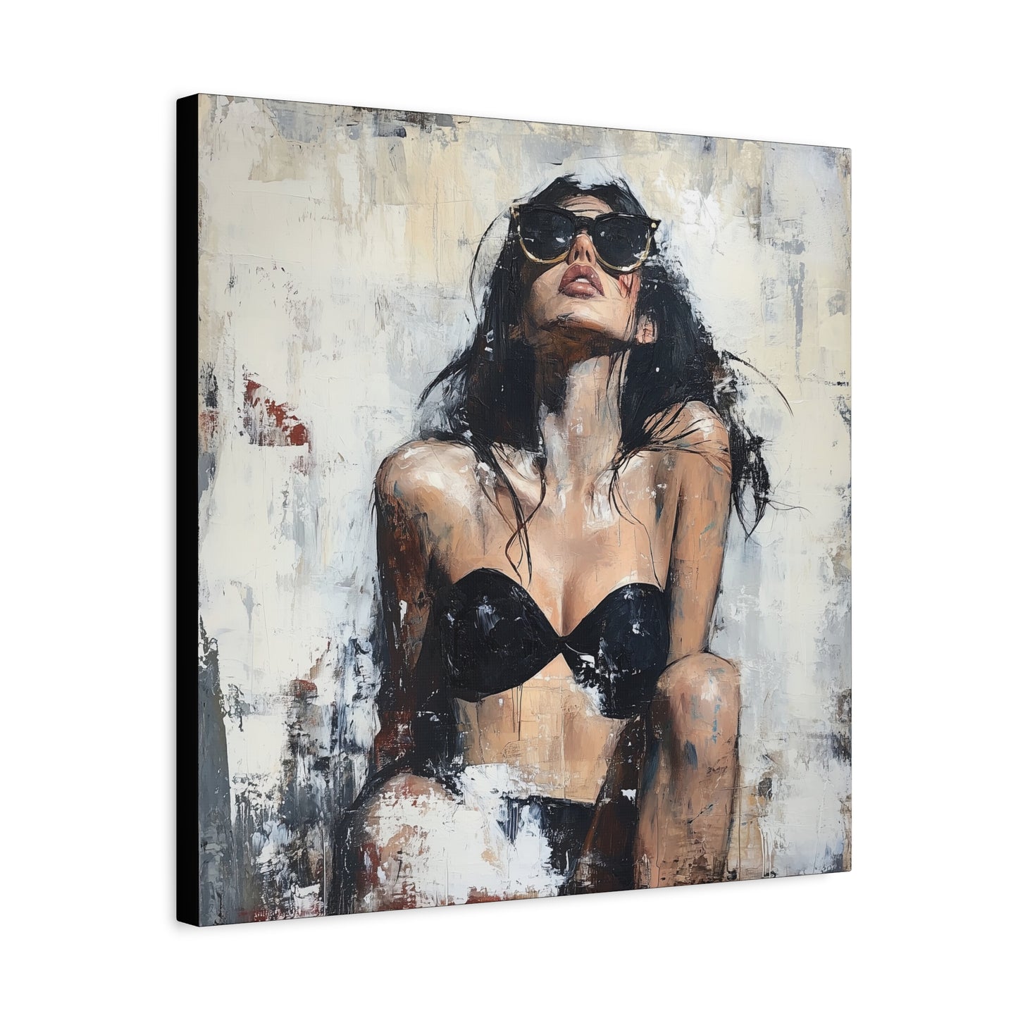 Gallery Wrapped Canvas, Sinners and Saints Art Canvas, Erotic Pinup Art Canvas – Stevie