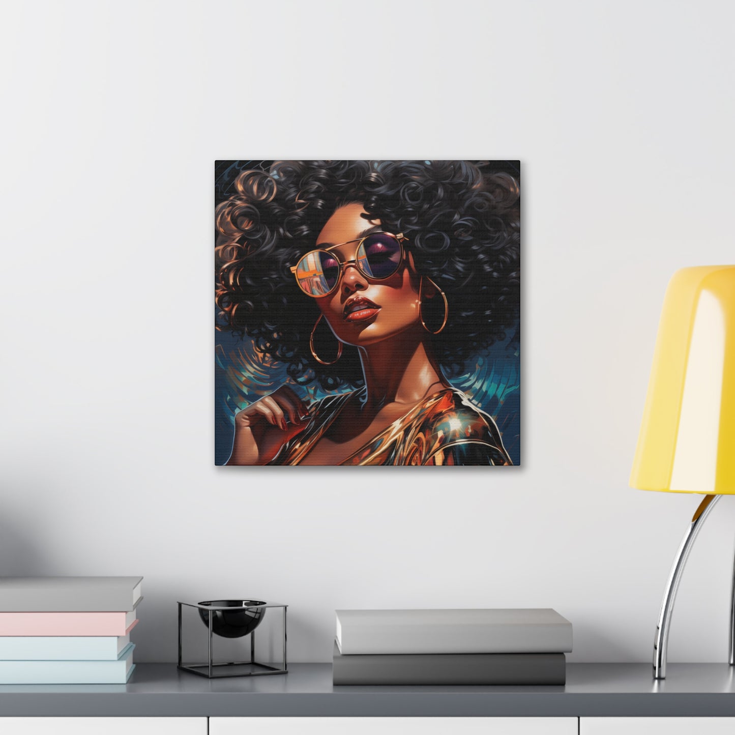 Gallery Wrapped Canvas, Retro Urban Queen, Femme Doll Art Canvas – Kesha