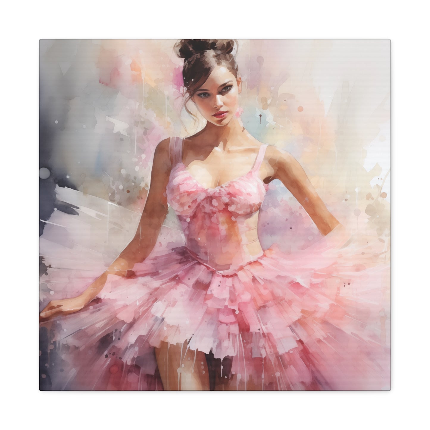 Gallery Wrapped Canvas, Ballerina Beauty, Ballet Art Canvas – Lily