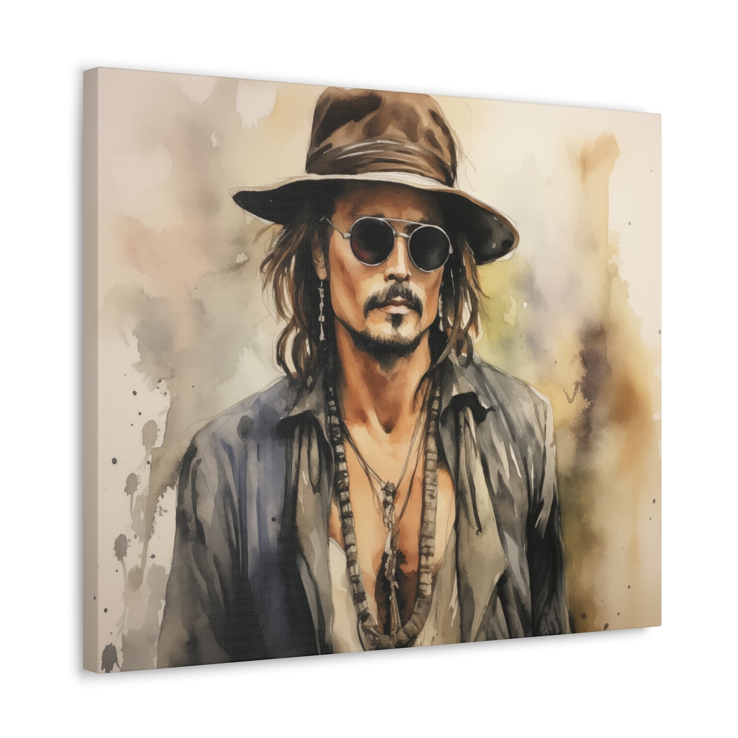 Gallery Wrapped Canvas, Celebrity Inspired, Pop Art Canvas – Johnny
