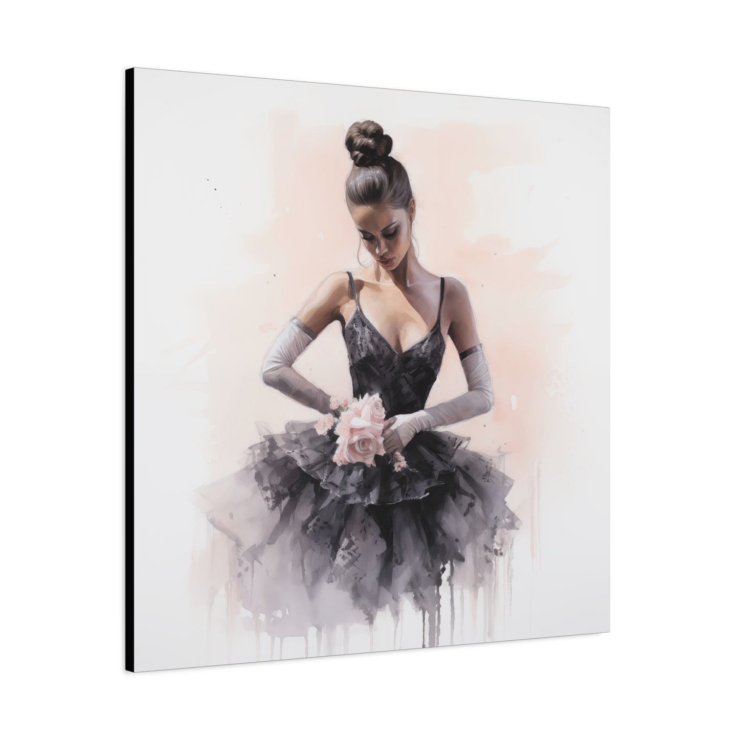 Pointes and Platforms, Gallery Wrapped Canvas, Ballerina Beauty, Ballet Art Canvas – Sonja