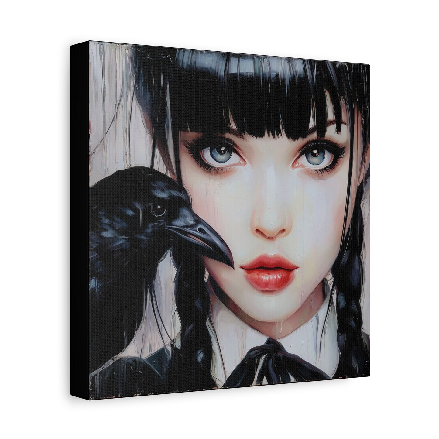 Gallery Wrapped Canvas, Myth and Bones Gothic Art Canvas, Dark Muse Canvas - Isolde