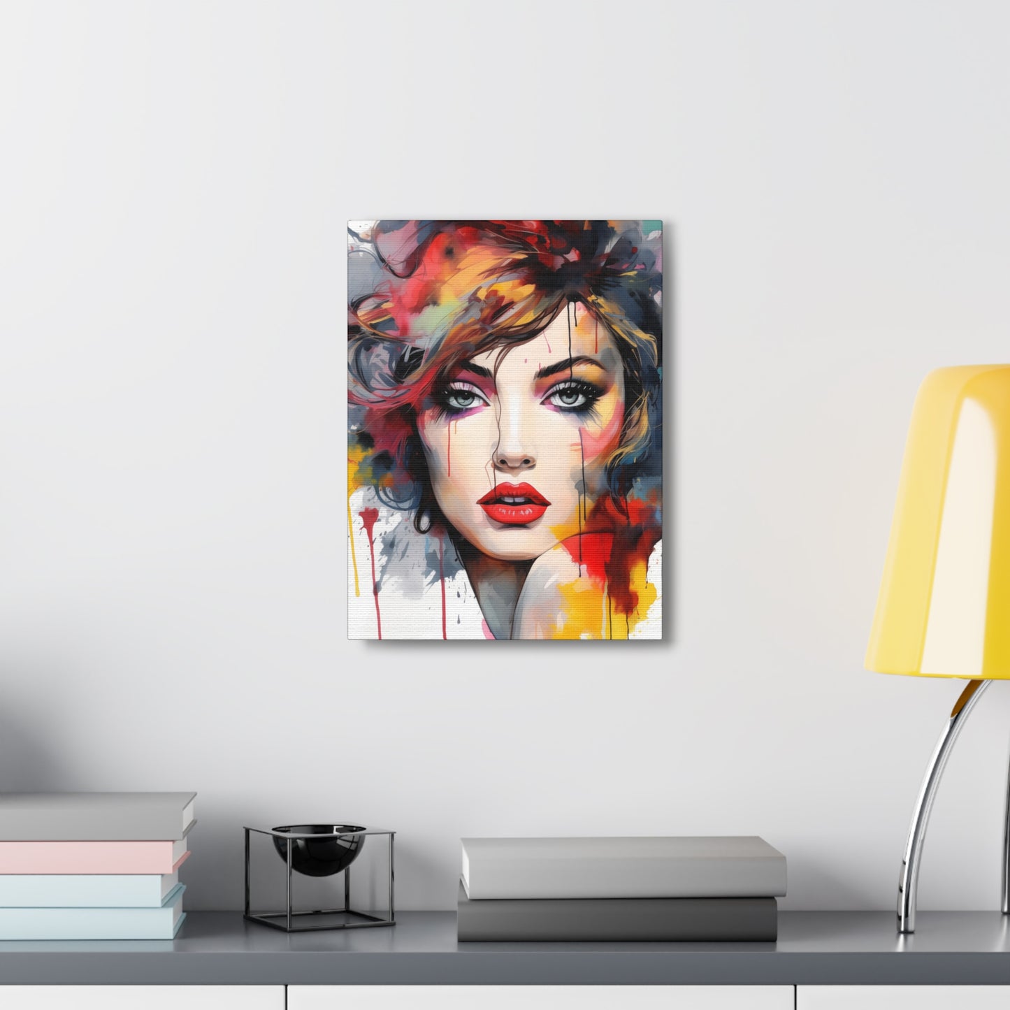 Canvas Wall Art, Gallery Wrapped Pop Art, Femme Doll Wall Art – Alessia