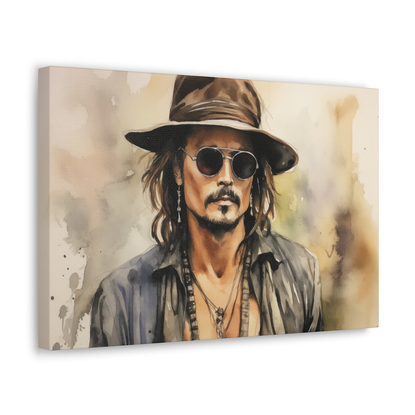 Gallery Wrapped Canvas, Celebrity Inspired, Pop Art Canvas – Johnny