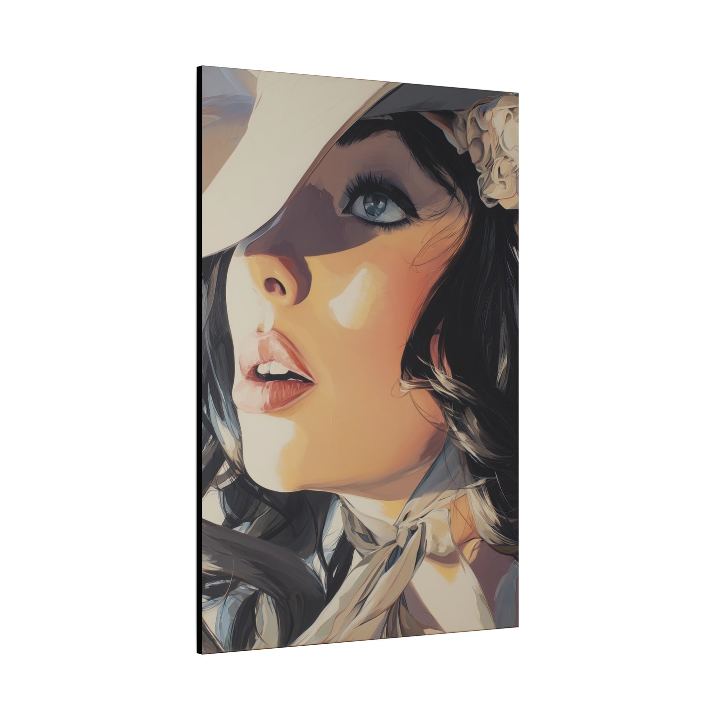 Gallery Wrapped Canvas, Wranglers and Wreckage Art Canvas, Erotic Pinup Art Canvas – Clementine