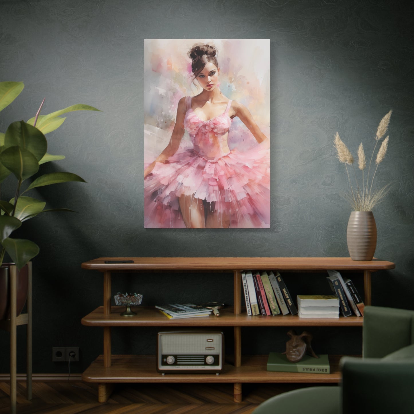 Gallery Wrapped Canvas, Ballerina Beauty, Ballet Art Canvas – Lily