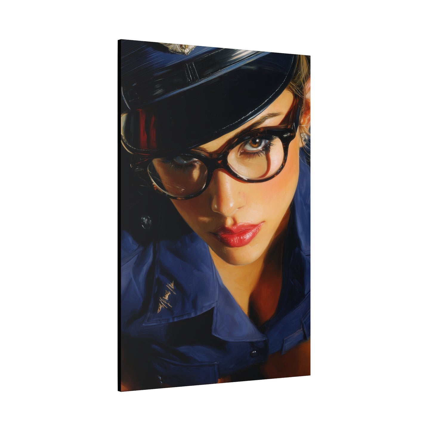 Gallery Wrapped Canvas, Liberty and Lace Art Canvas, Erotic Pinup Art Canvas – Janice