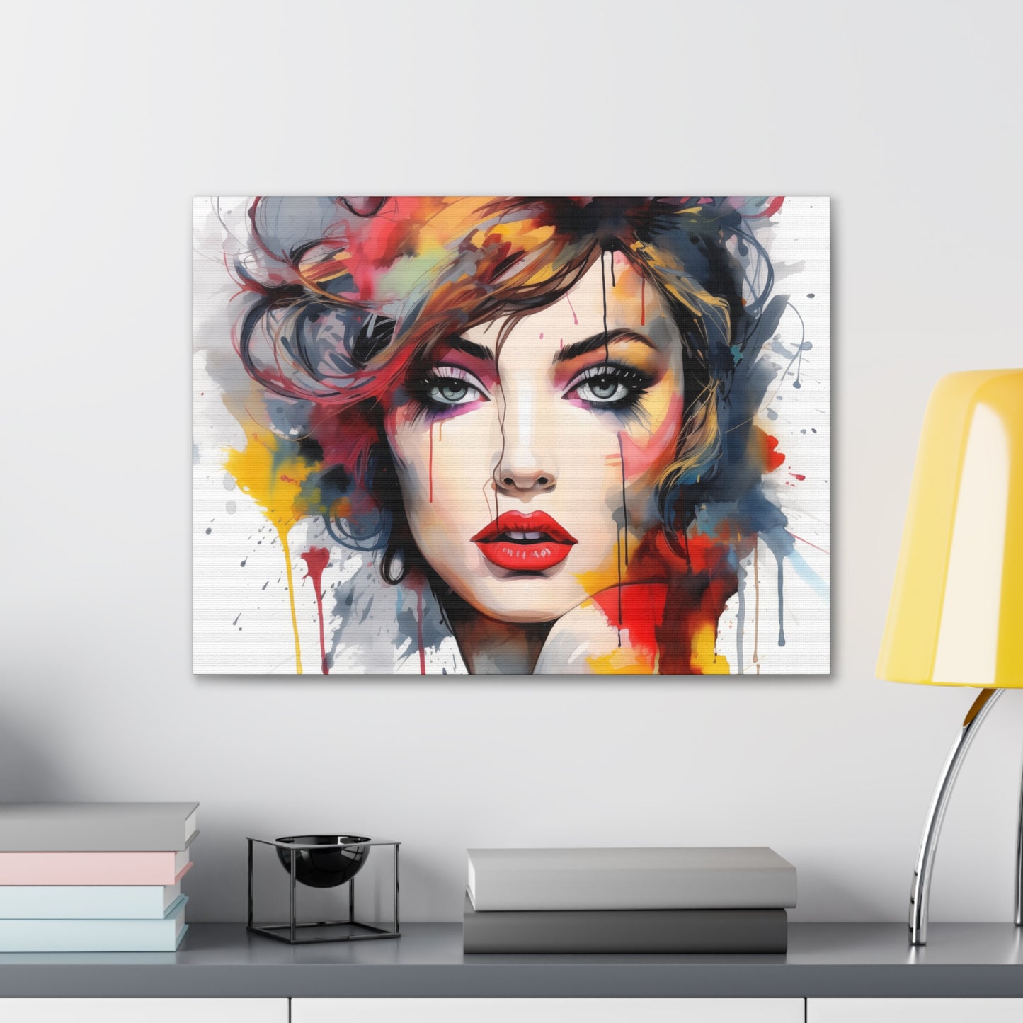Canvas Wall Art, Gallery Wrapped Pop Art, Femme Doll Wall Art – Alessia