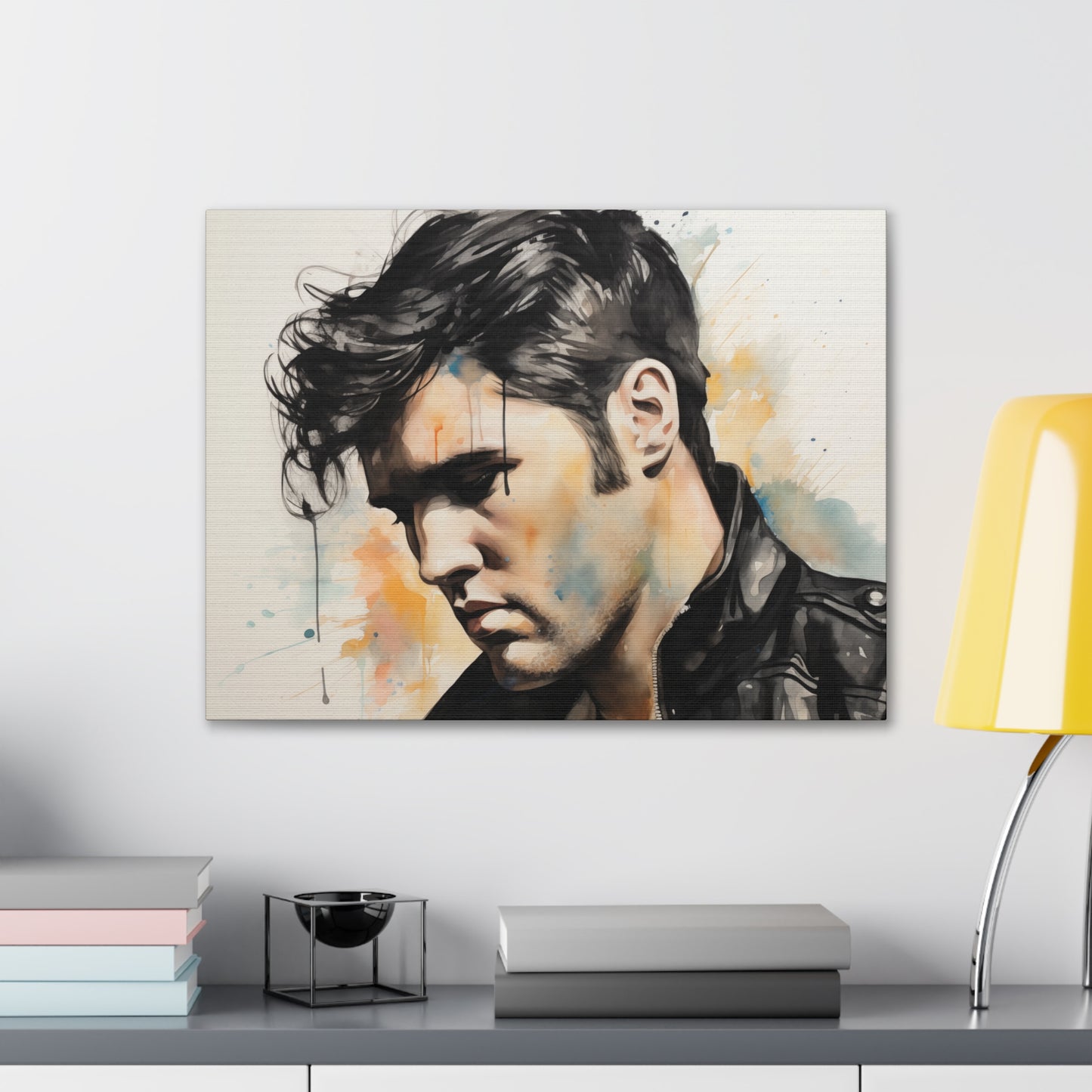 Gallery Wrapped Canvas, Celebrity Inspired, Pop Art Canvas – Elvis Also