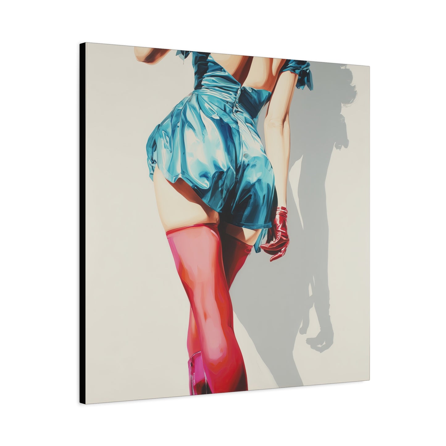 Gallery Wrapped Canvas, Tongue and Cheek Art Canvas, Naughty Girl Art Canvas – Lydia