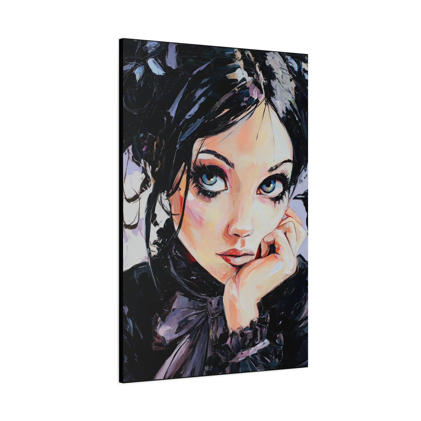 Gallery Wrapped Canvas, Myth and Bones Gothic Art Canvas, Dark Muse Canvas - Lark