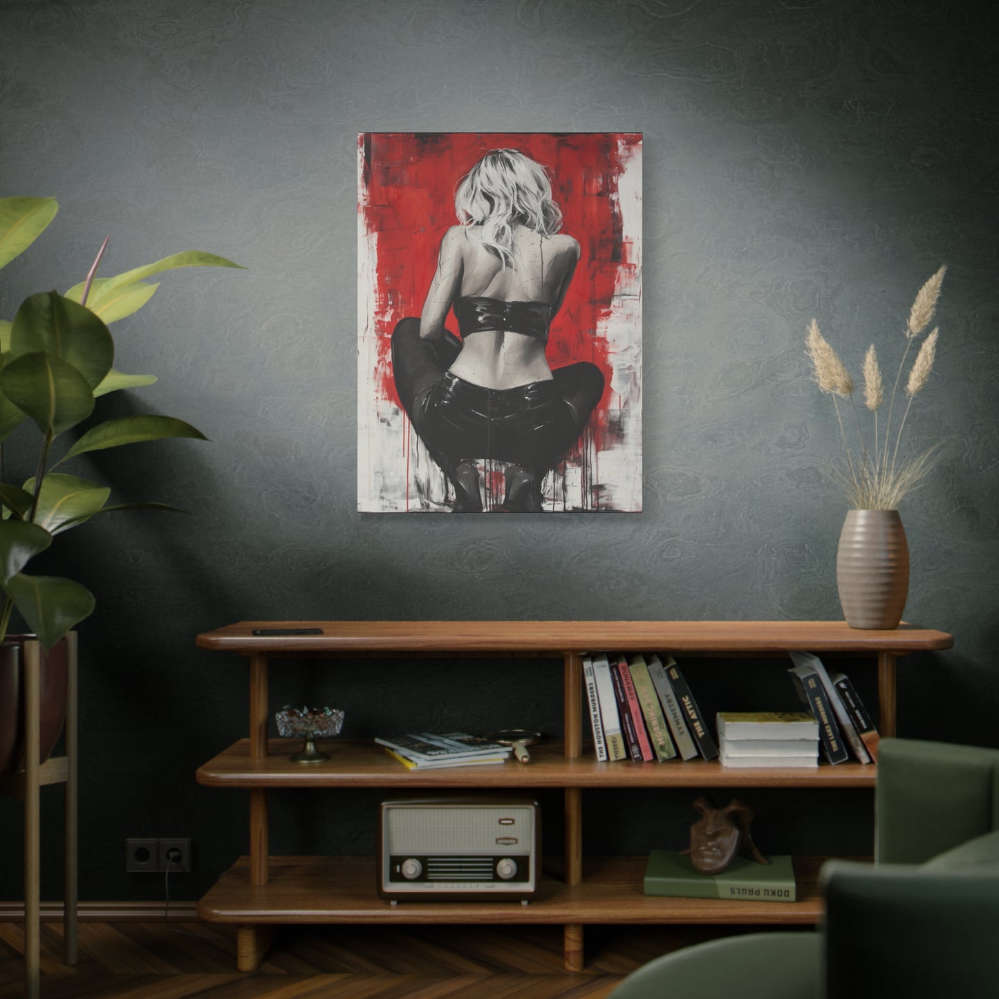 Gallery Wrapped Canvas, Guilt and Grit Adult Art Canvas, Erotic Pinup Art Canvas – Celeste