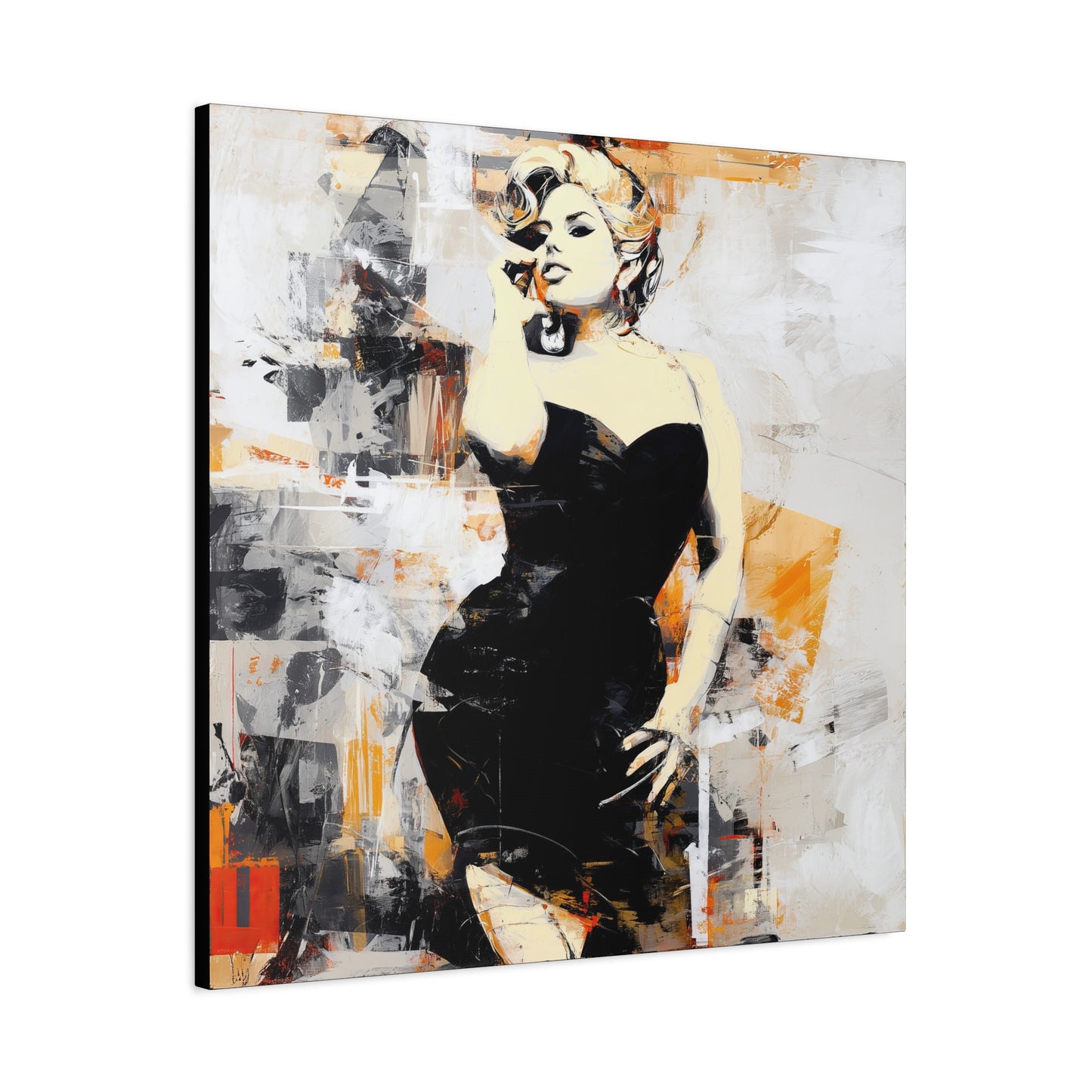Gallery Wrapped Canvas, Guilt and Grit Adult Art Canvas, Erotic Pinup Art Canvas – Carmen