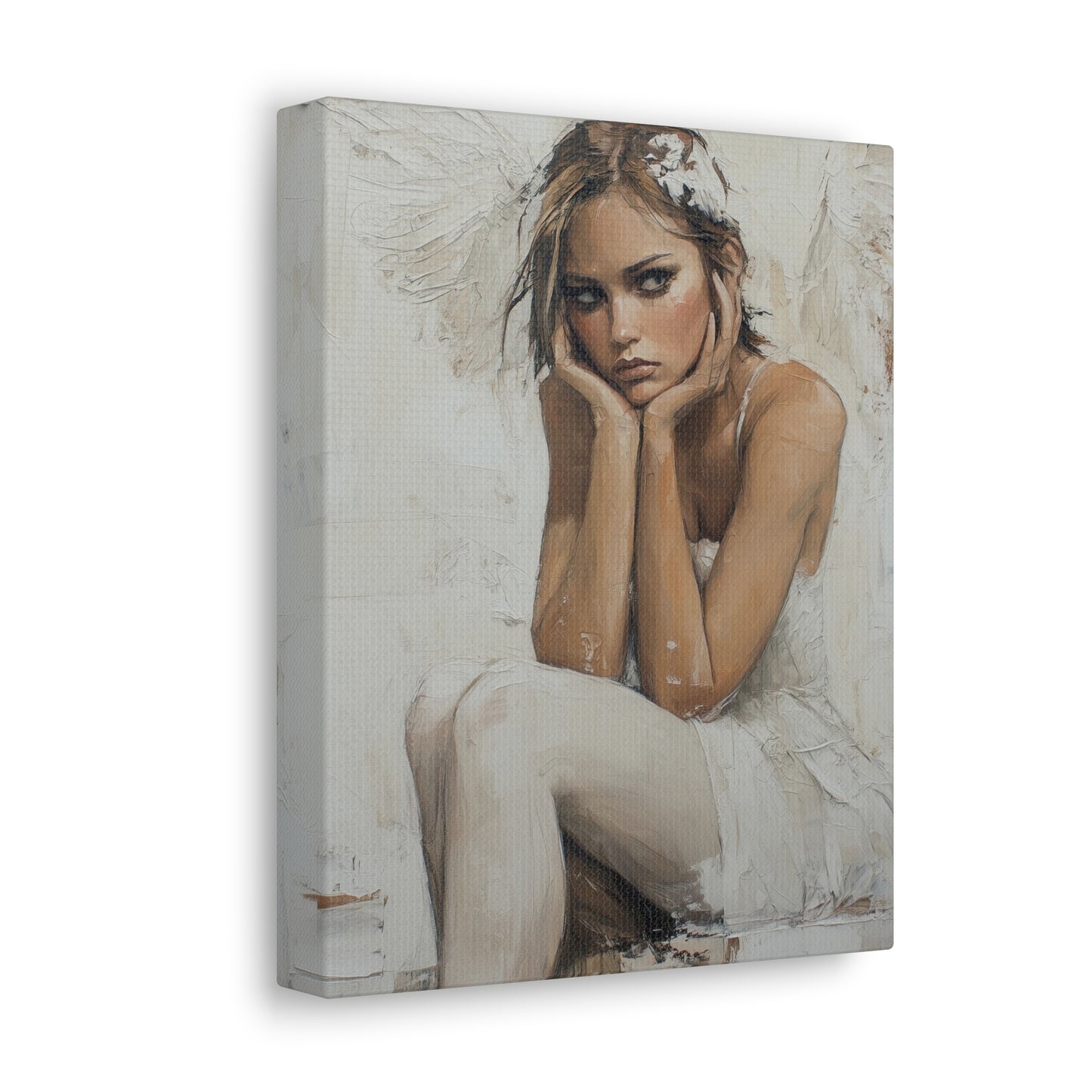 Gallery Wrapped Canvas, Sinners and Saints Art Canvas, Angel Art Canvas – Amber