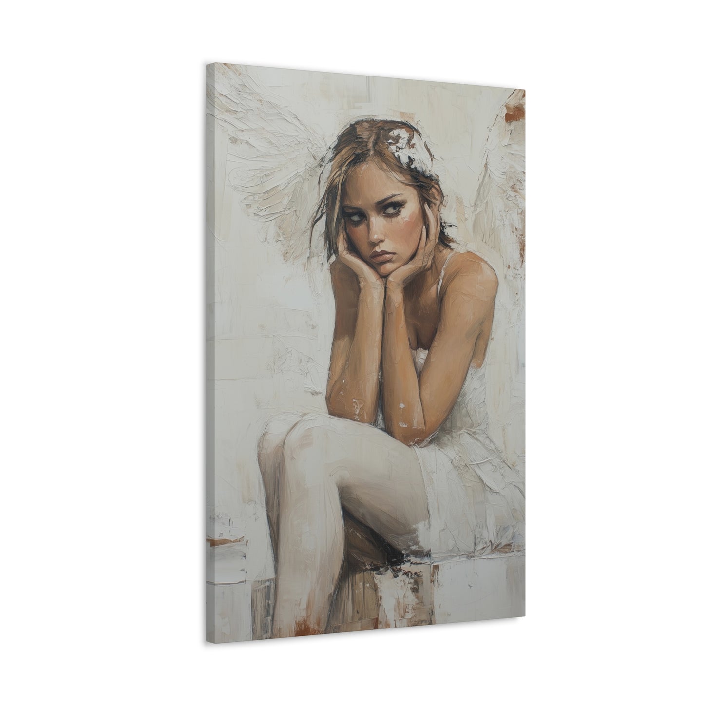 Gallery Wrapped Canvas, Sinners and Saints Art Canvas, Angel Art Canvas – Amber