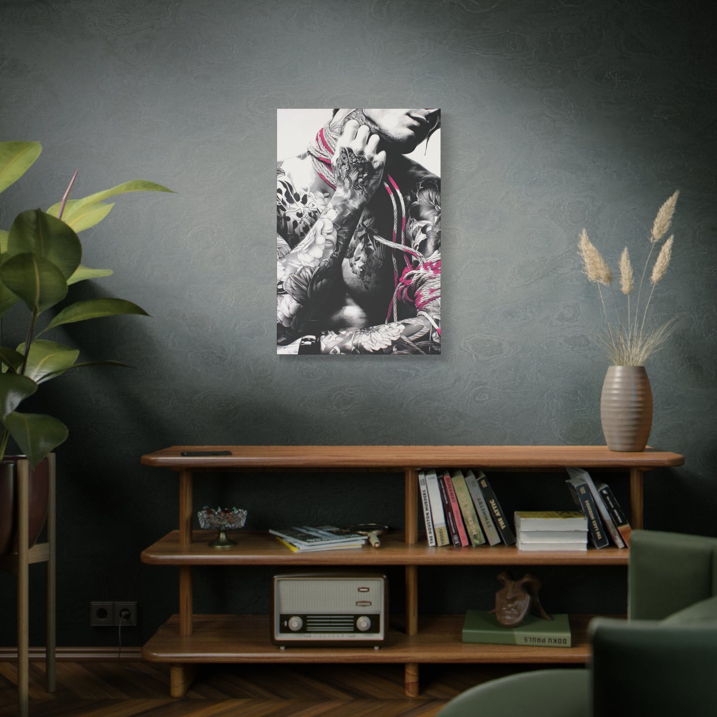 Gallery Wrapped Canvas, Ropes and Reverence Art Canvas, Erotic Shibari Art Canvas – Kaito