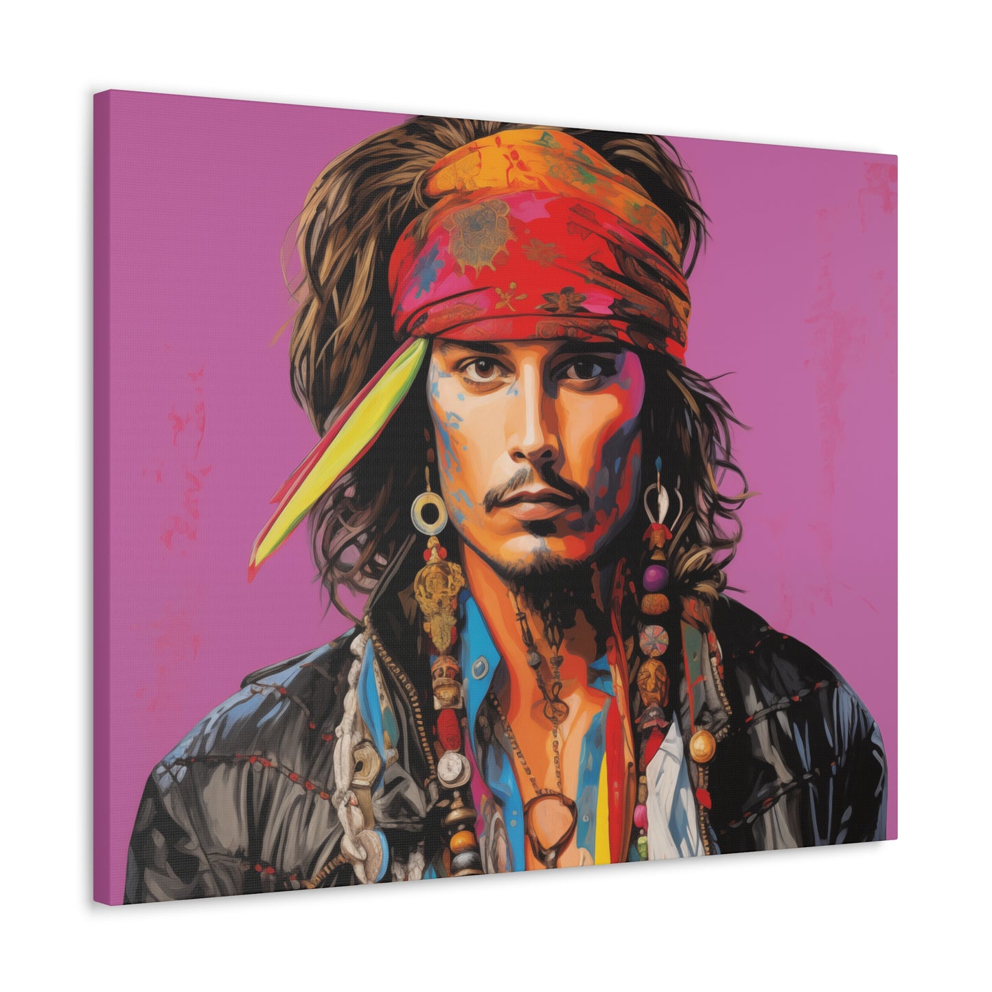 Gallery Wrapped Canvas, Celebrity Inspired, Pop Art Canvas – Johnny Also