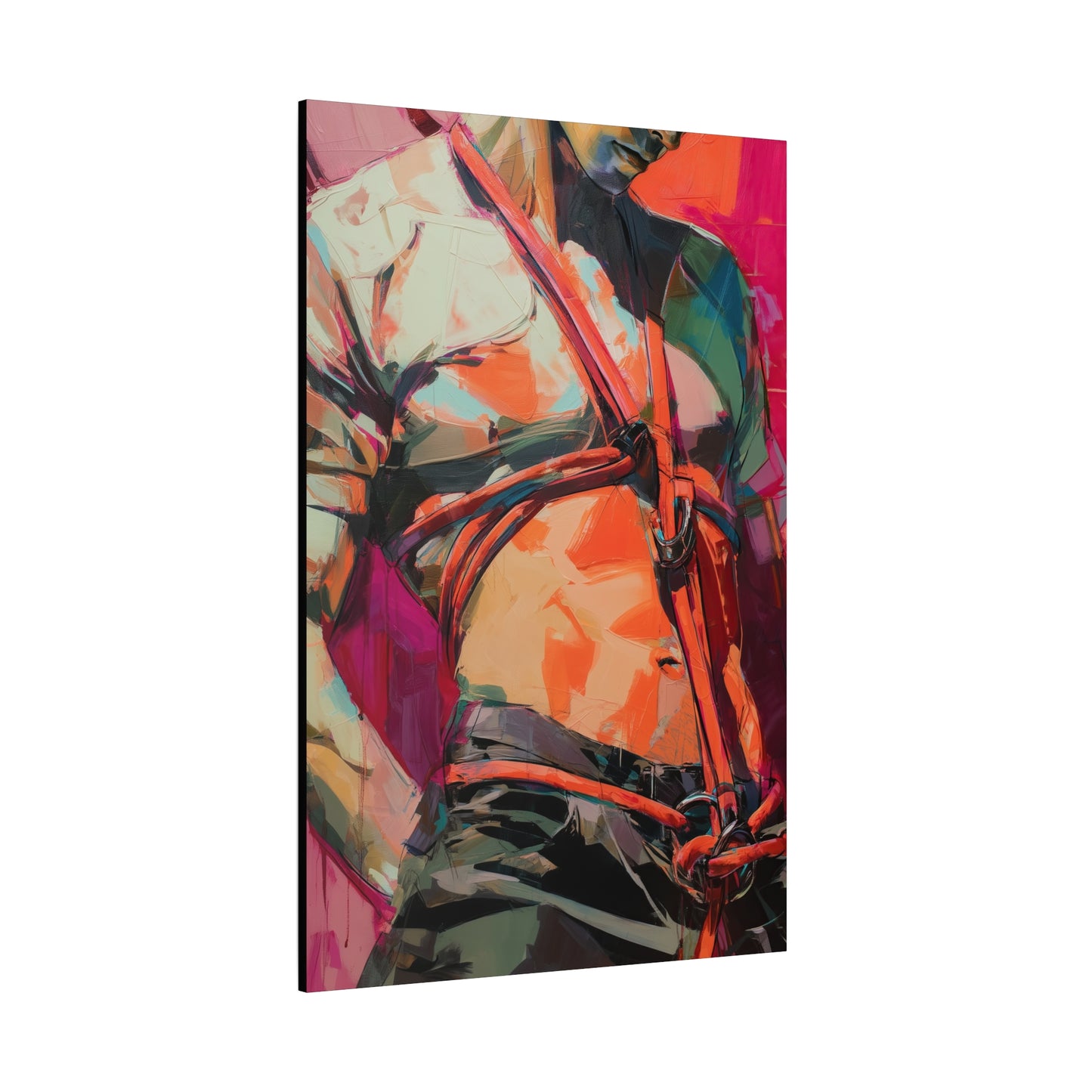 Gallery Wrapped Canvas, Ropes and Reverence Art Canvas, Erotic Shibari Art Canvas – Soren