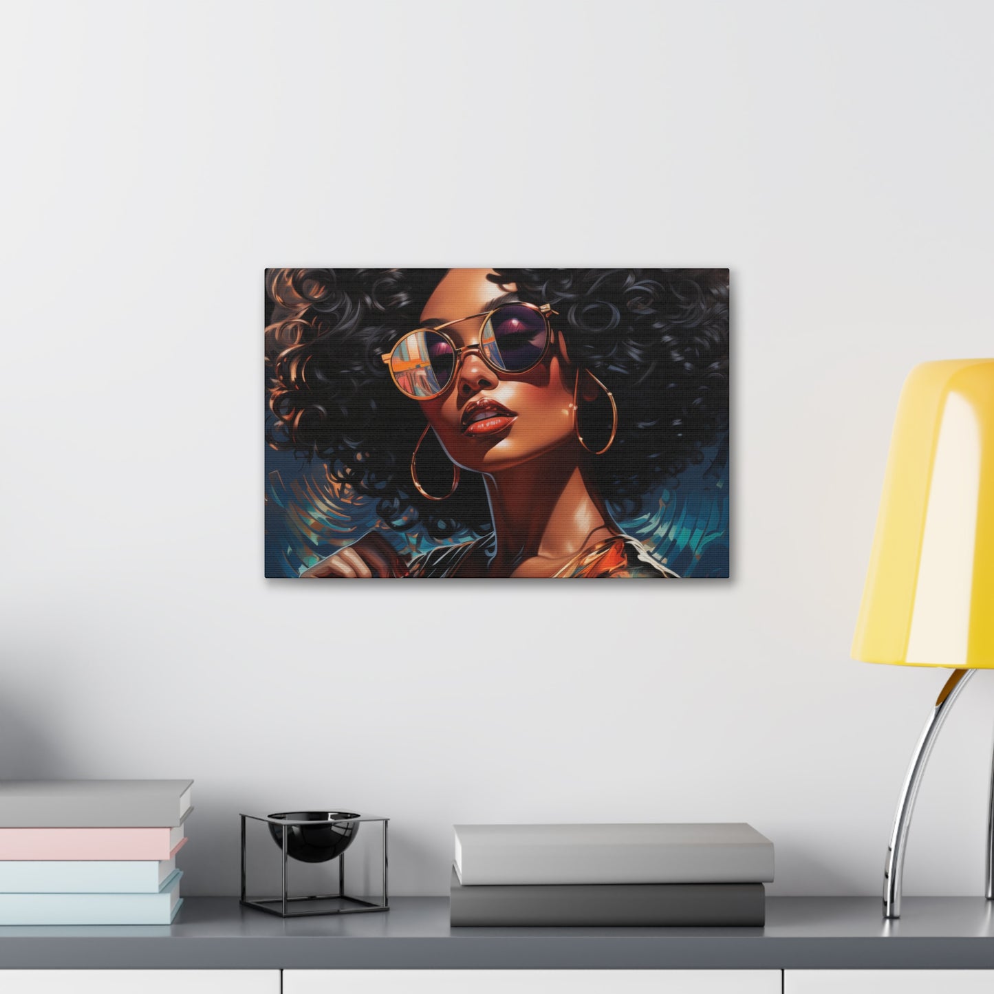 Gallery Wrapped Canvas, Retro Urban Queen, Femme Doll Art Canvas – Kesha
