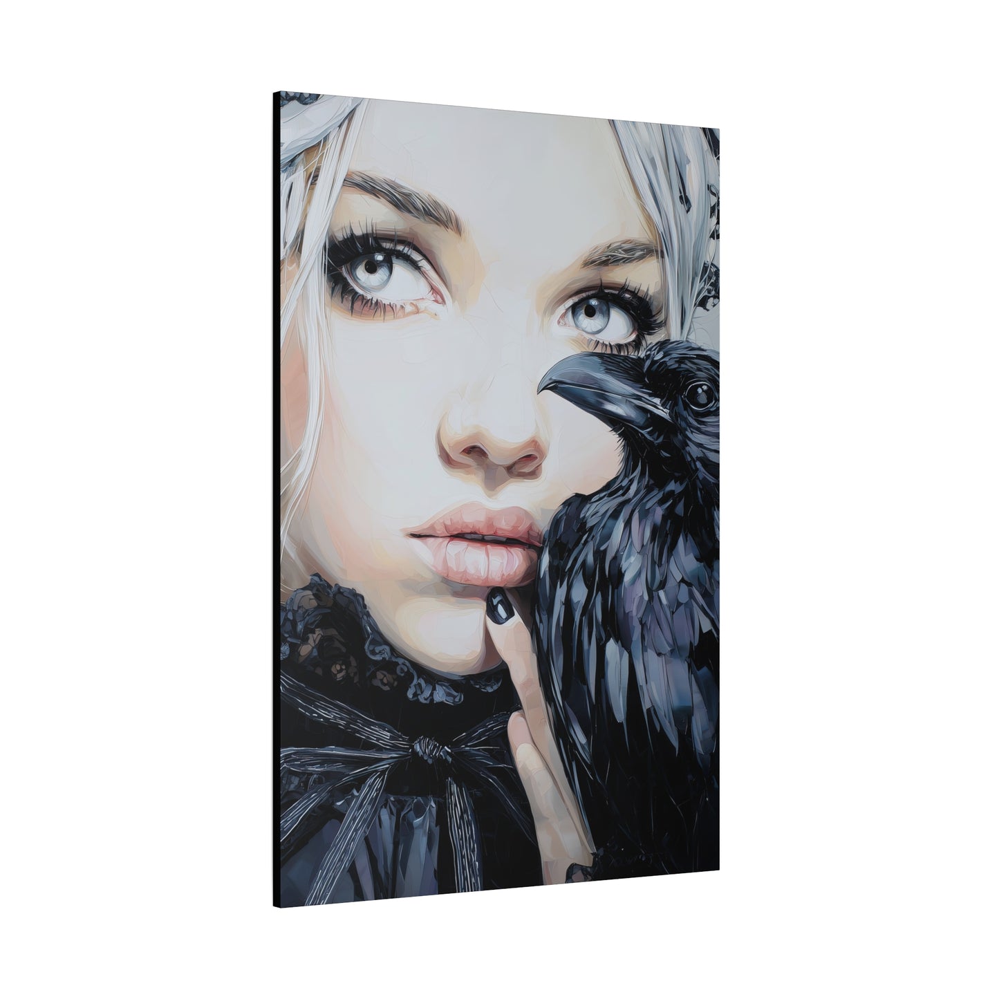 Gallery Wrapped Canvas, Myth and Bones Gothic Art Canvas, Dark Muse Canvas - Harlow