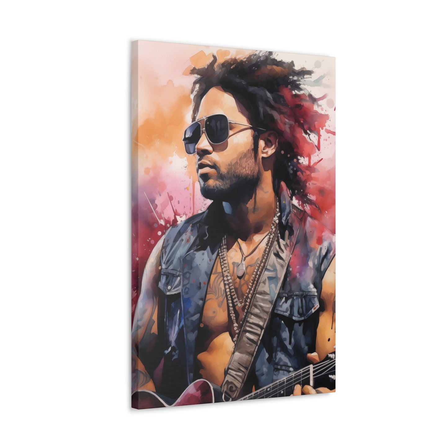 Gallery Wrapped Canvas, Celebrity Inspired, Pop Art Canvas – Lenny