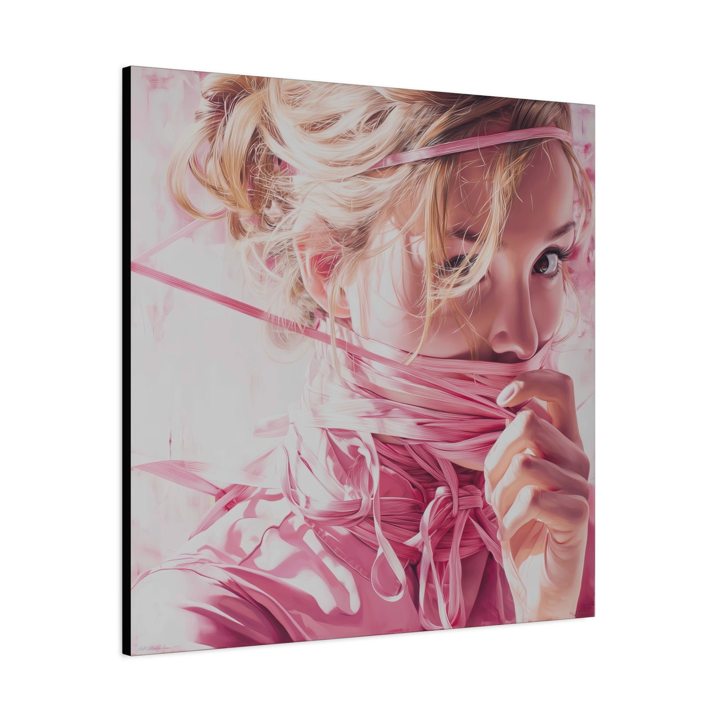 Gallery Wrapped Canvas, Ropes and Reverence Art Canvas, Erotic Shibari Art Canvas – Lilith