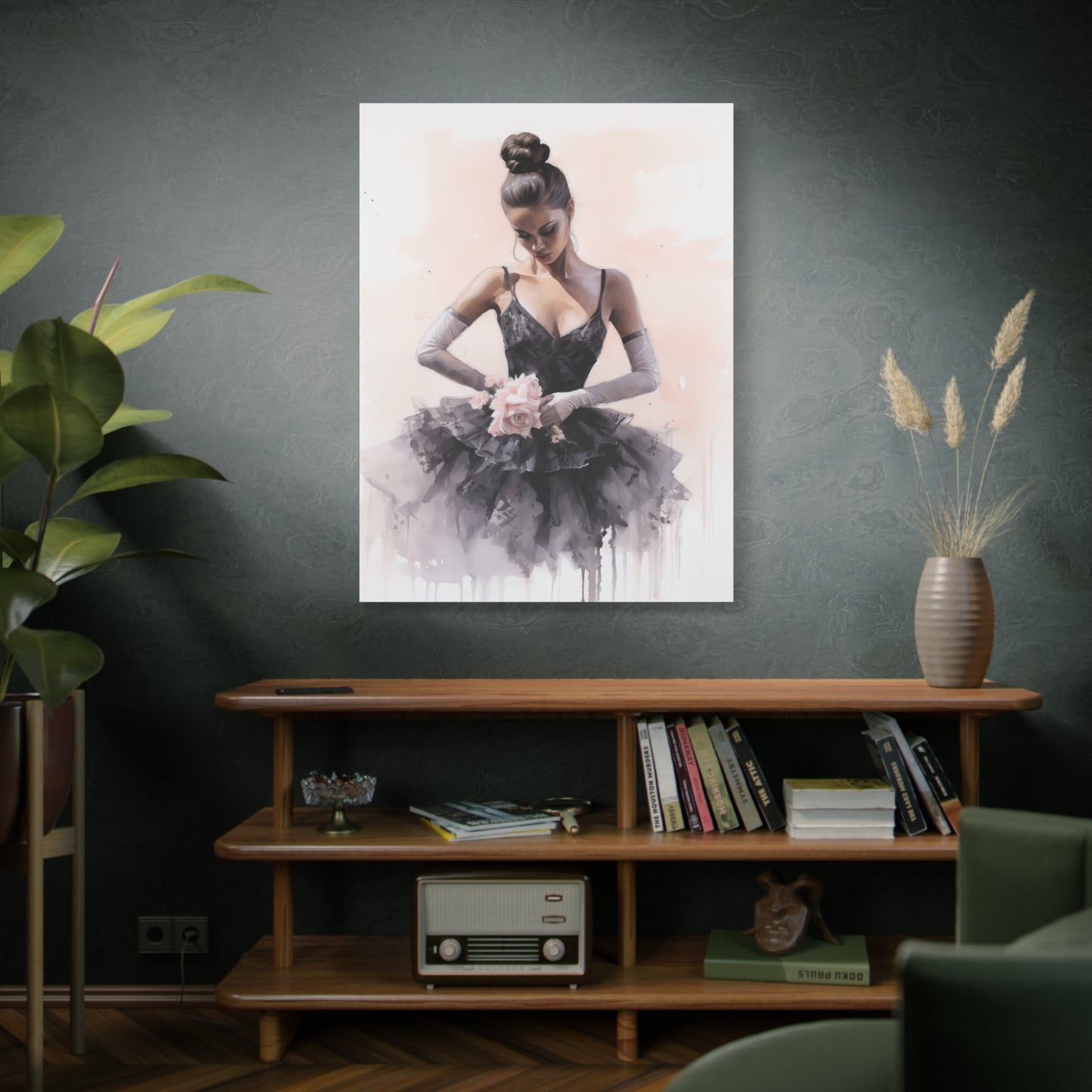 Pointes and Platforms, Gallery Wrapped Canvas, Ballerina Beauty, Ballet Art Canvas – Sonja