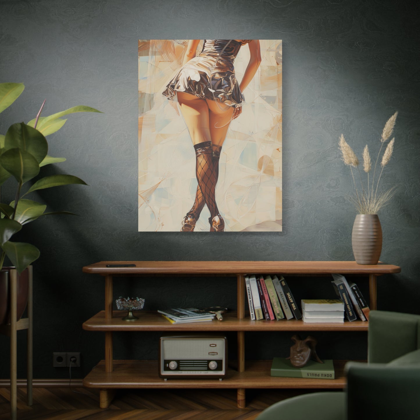 Gallery Wrapped Canvas, Tongue and Cheek Art Canvas, Naughty Girl Art Canvas – Gilda