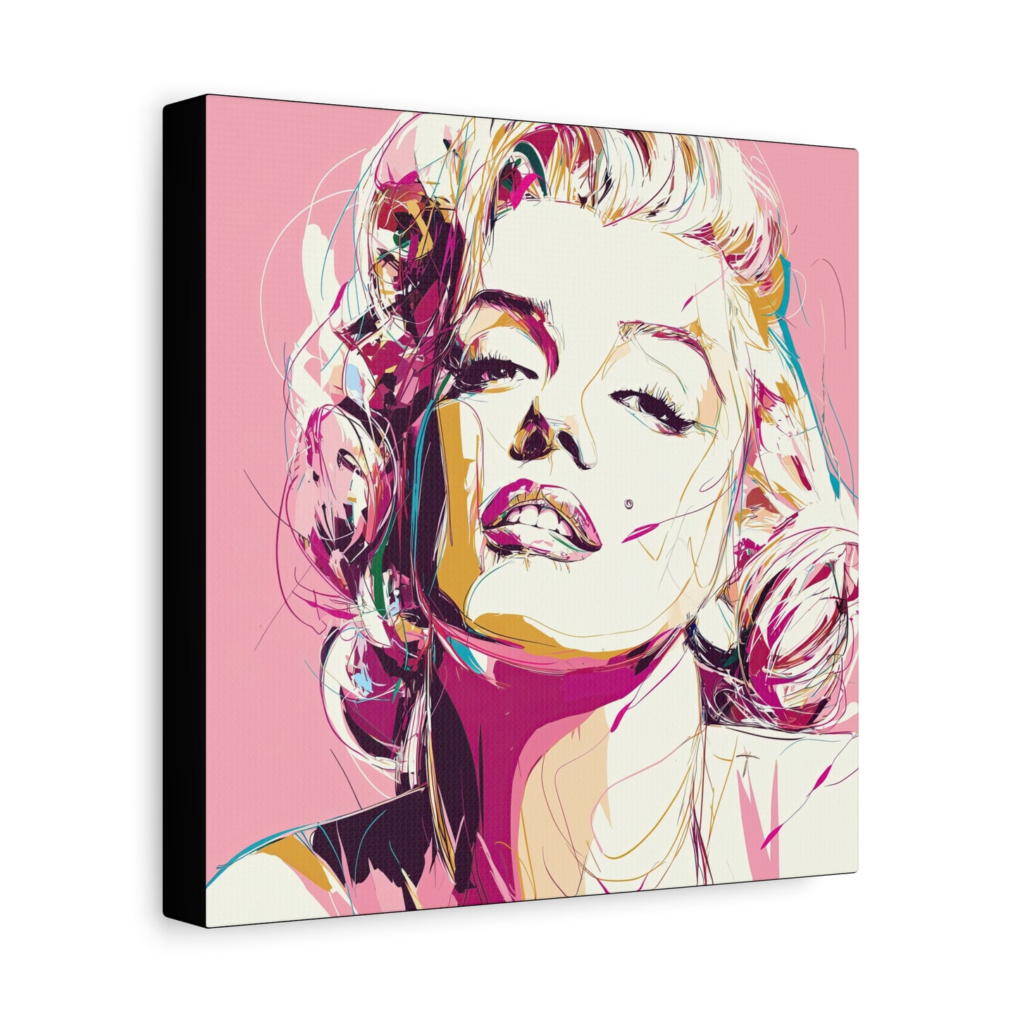 Gallery Wrapped Canvas, The Diva Project Art Canvas, Pinup Art Canvas – Marilyn Monroe - SIX