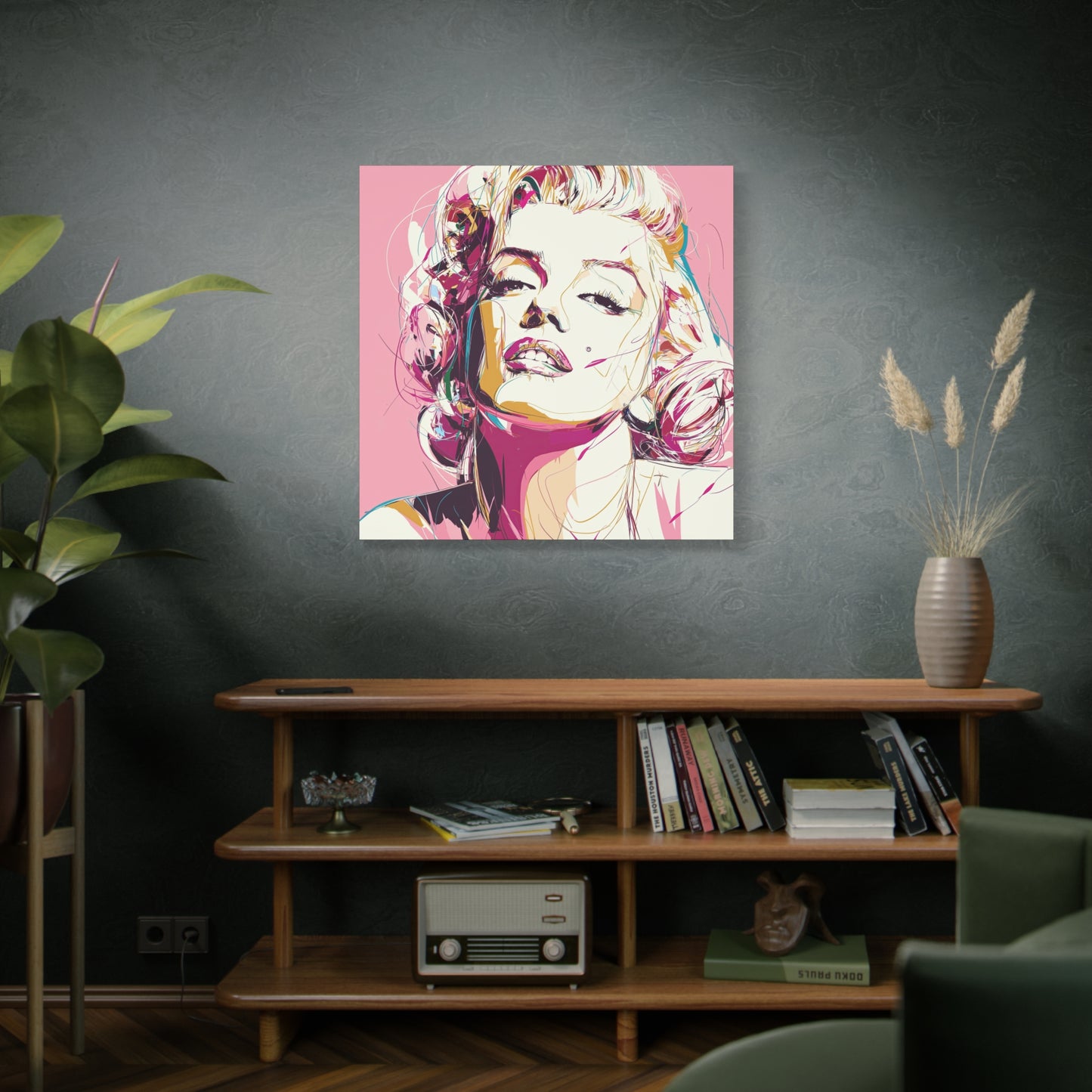 Gallery Wrapped Canvas, The Diva Project Art Canvas, Pinup Art Canvas – Marilyn Monroe - SIX