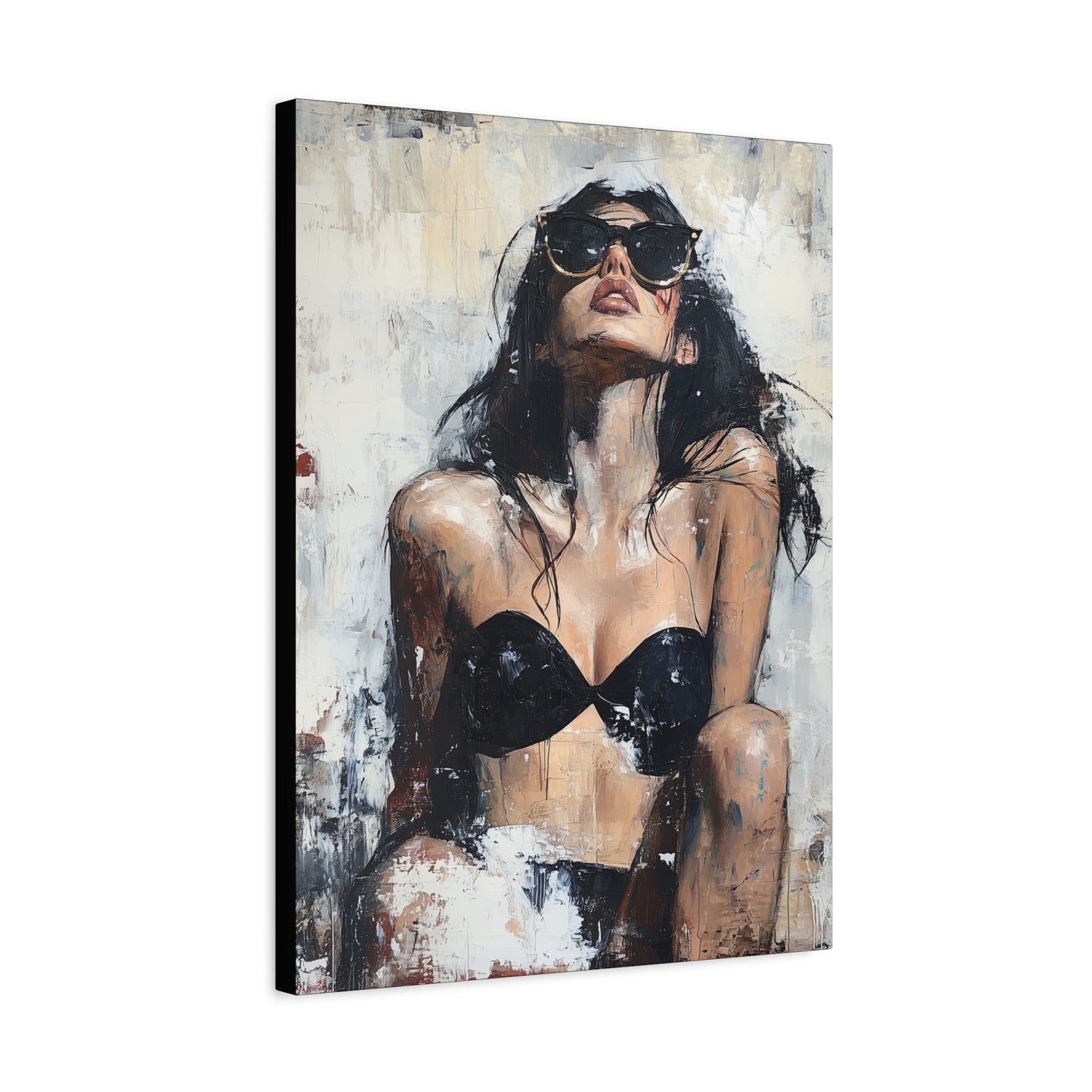 Gallery Wrapped Canvas, Sinners and Saints Art Canvas, Erotic Pinup Art Canvas – Stevie