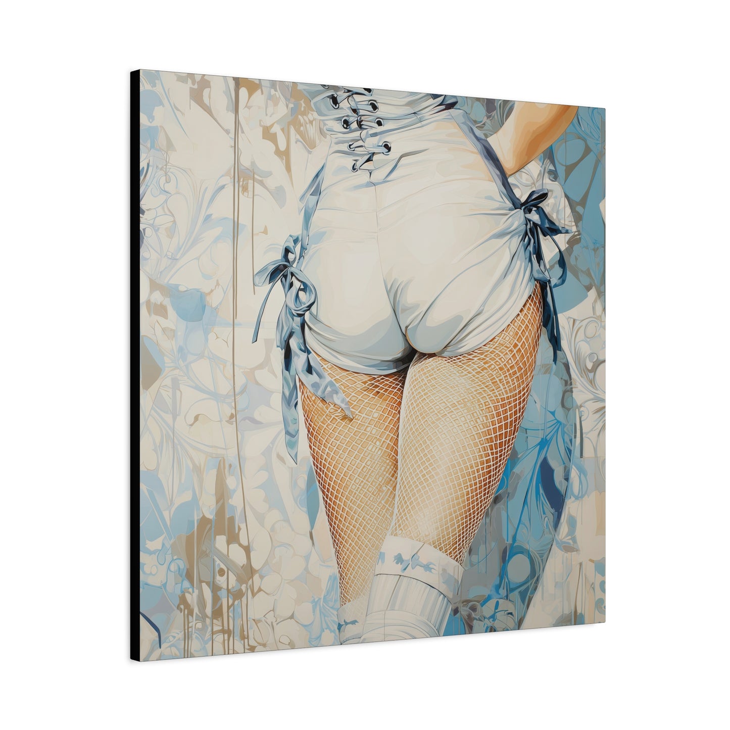 Gallery Wrapped Canvas, Tongue and Cheek Art Canvas, Naughty Girl Art Canvas – Abigail