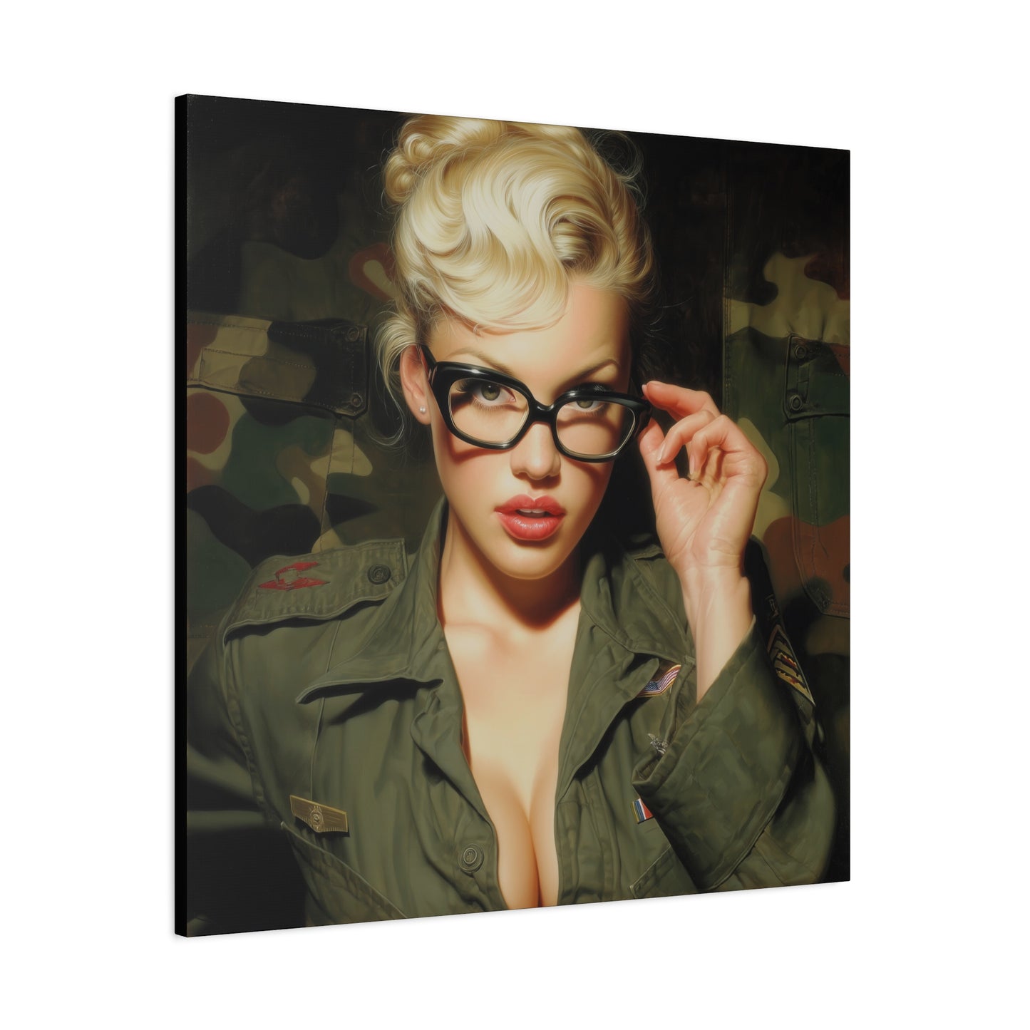 Gallery Wrapped Canvas, Liberty and Lace Art Canvas, Erotic Art Canvas – Daphne