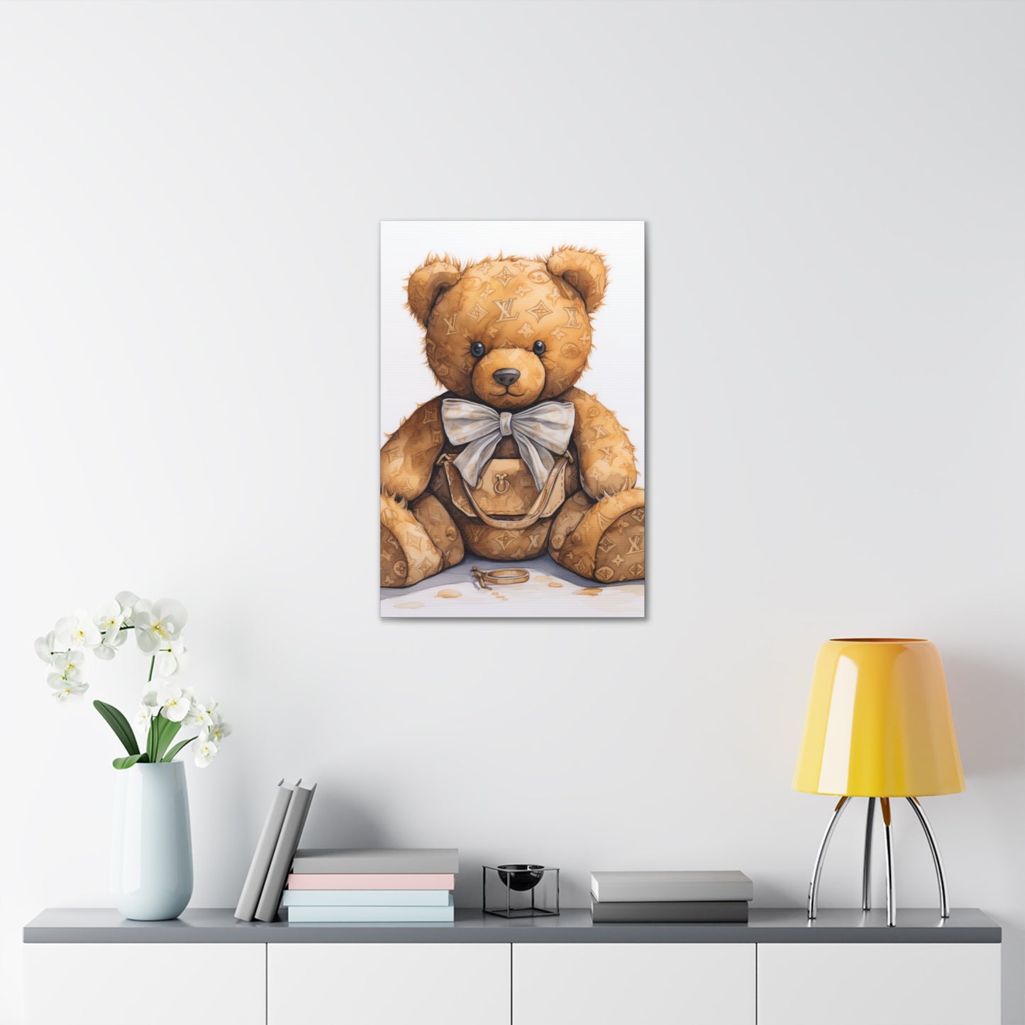 Canvas Gallery Wrap - LV Bear Wall Art - Ring