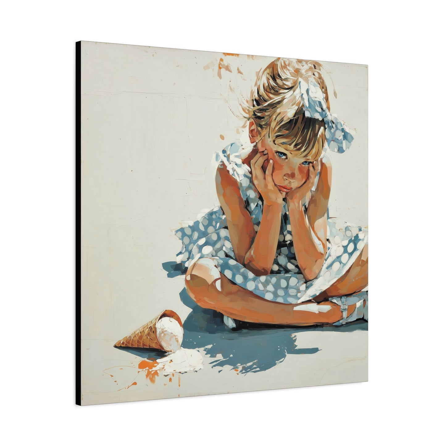 Gallery Wrapped Canvas, Sweet Summer Nostalgia, Sugar and Spice Art Canvas, Ice Cream Dreams Art – Betsy
