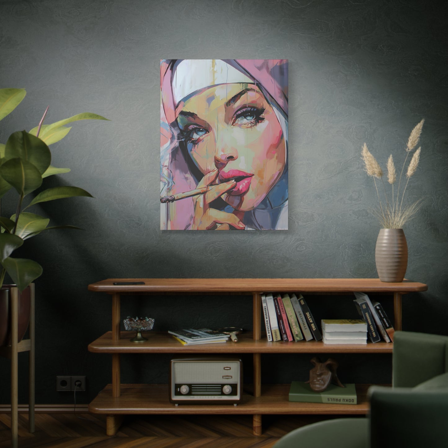 Gallery Wrapped Canvas, Habits and Heresy Art Canvas, Naughty Nuns Art Canvas – Sister Ophelia
