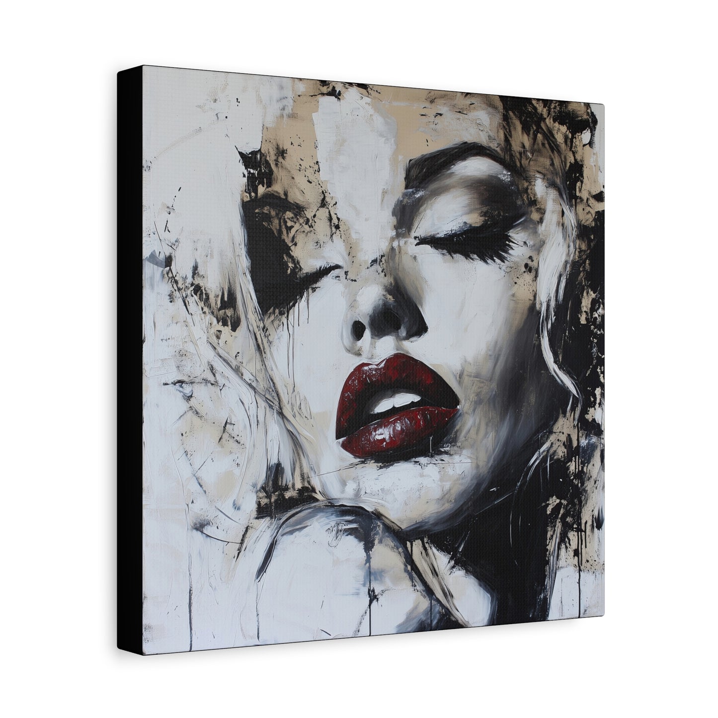 Gallery Wrapped Canvas, Guilt and Grit Adult Art Canvas, Erotic Pinup Art Canvas – Talia