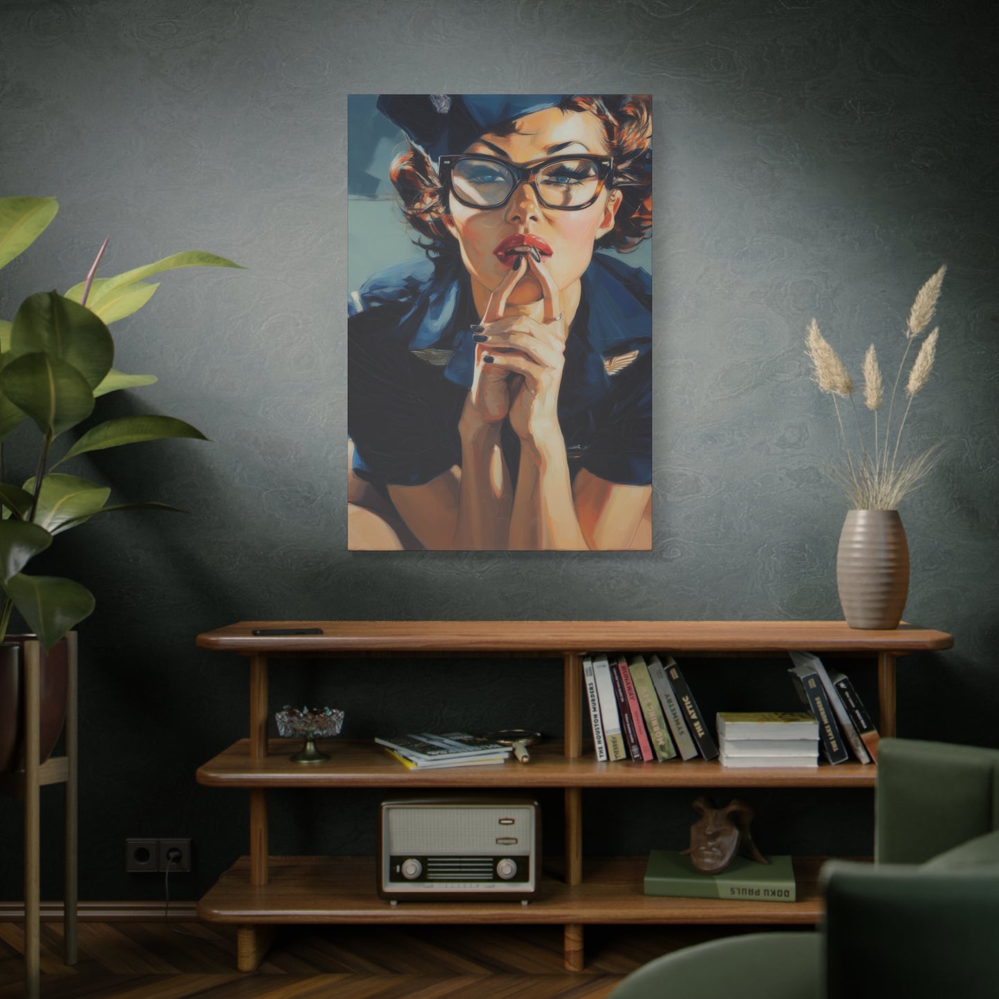 Gallery Wrapped Canvas, Liberty and Lace Art Canvas, Erotic Art Canvas – Peggy Sue