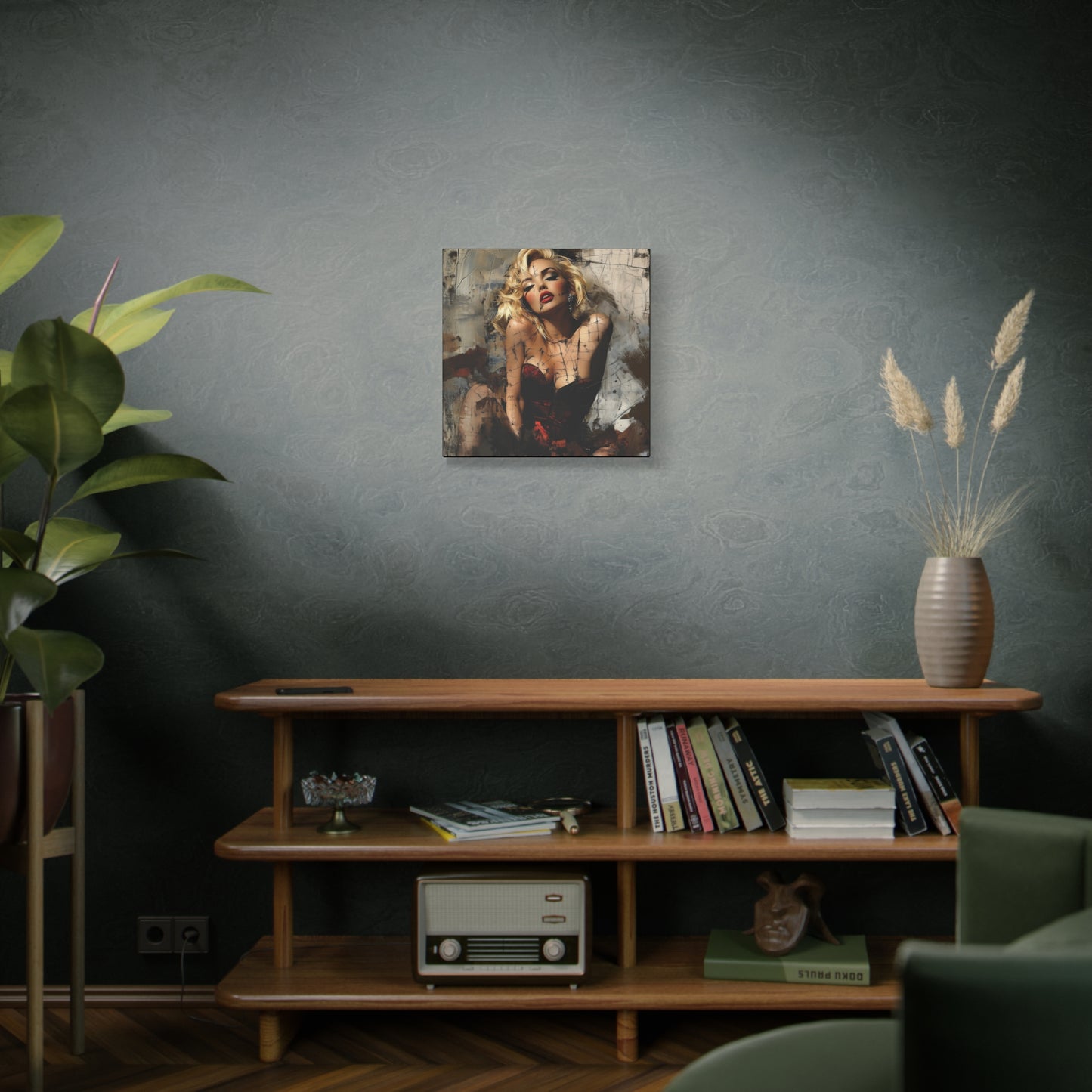 Gallery Wrapped Canvas, Guilt and Grit Adult Art Canvas, Erotic Pinup Art Canvas – Margaux
