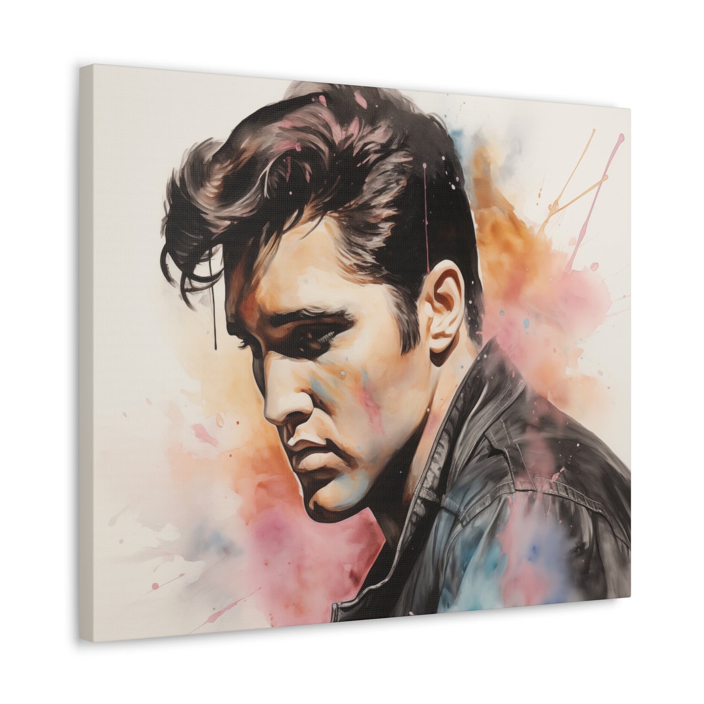 Gallery Wrapped Canvas, Celebrity Inspired, Pop Art Canvas – Elvis