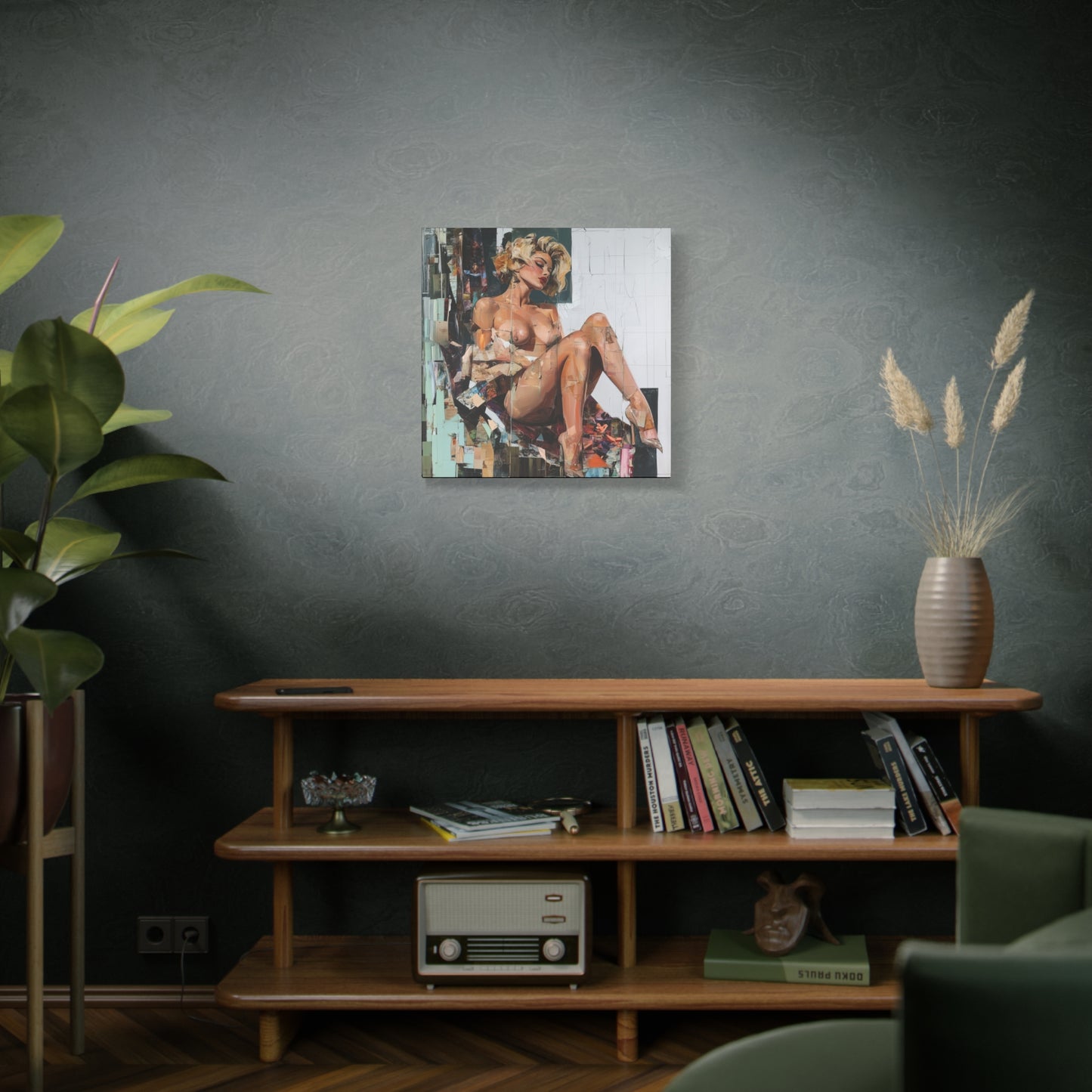 Gallery Wrapped Canvas, Guilt and Grit Adult Art Canvas, Erotic Pinup Art Canvas – Margo