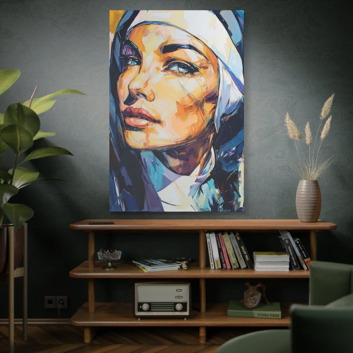 Gallery Wrapped Canvas, Habits and Heresy Art Canvas, Naughty Nuns Art Canvas – Sister Agatha