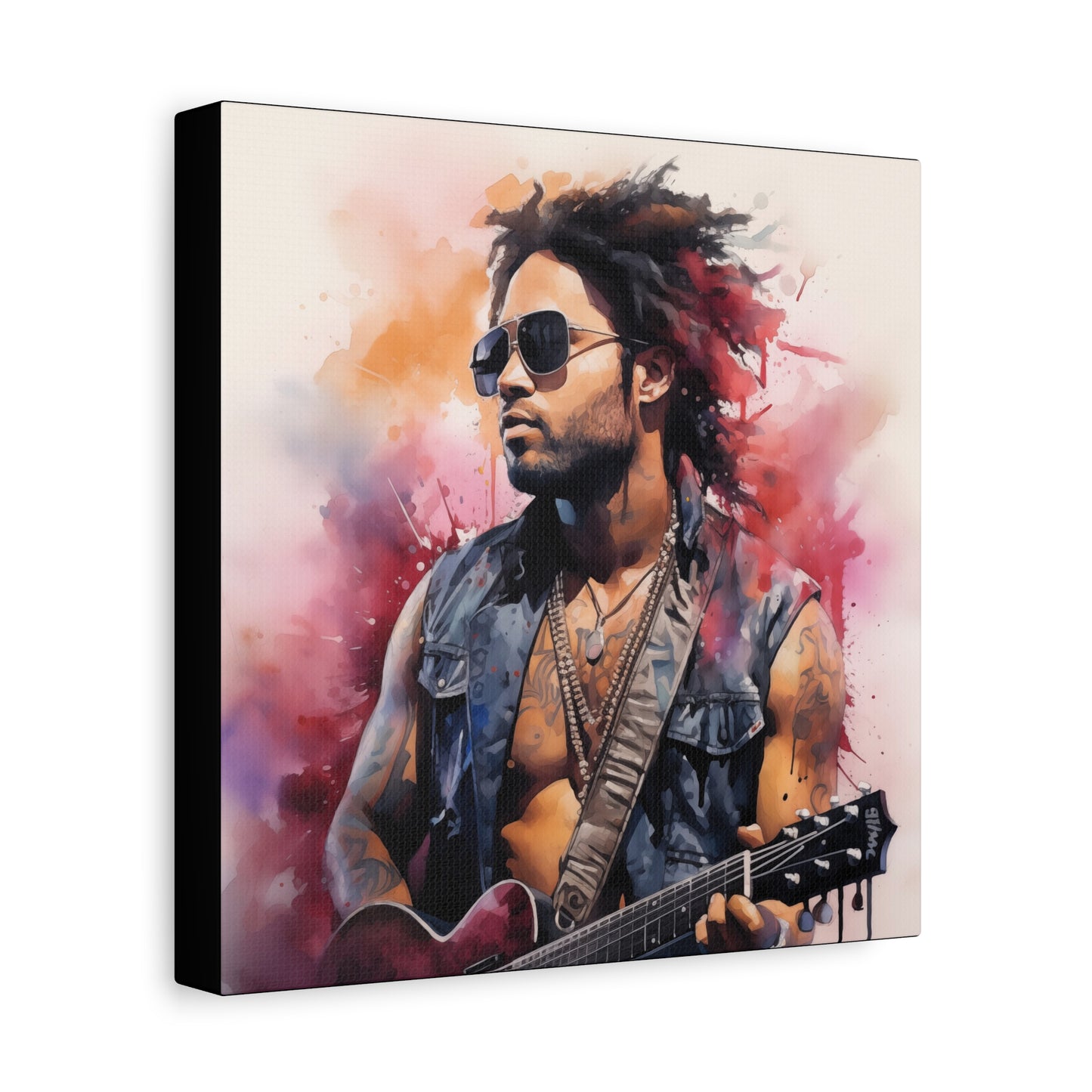 Gallery Wrapped Canvas, Celebrity Inspired, Pop Art Canvas – Lenny