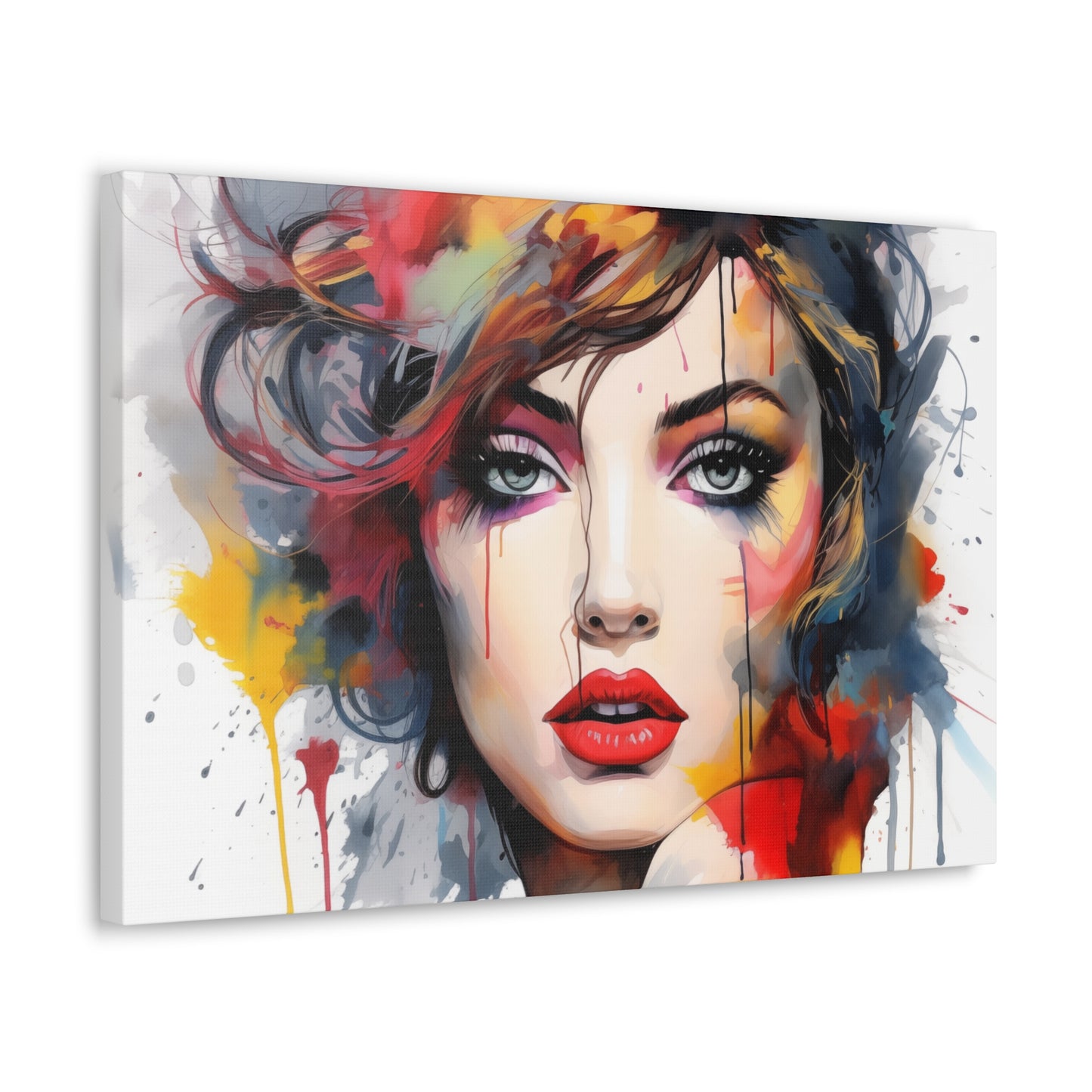Canvas Wall Art, Gallery Wrapped Pop Art, Femme Doll Wall Art – Alessia