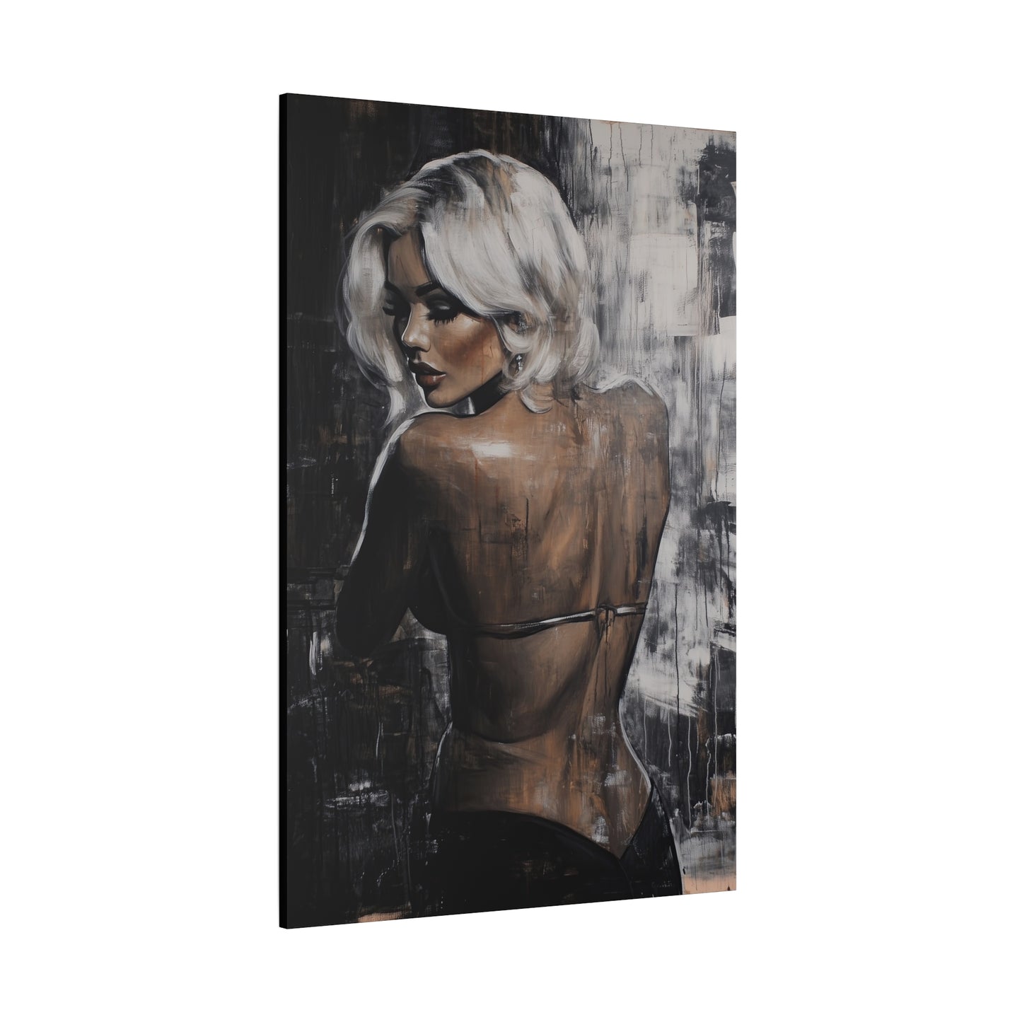 Gallery Wrapped Canvas, Guilt and Grit Adult Art Canvas, Erotic Pinup Art Canvas – Odette